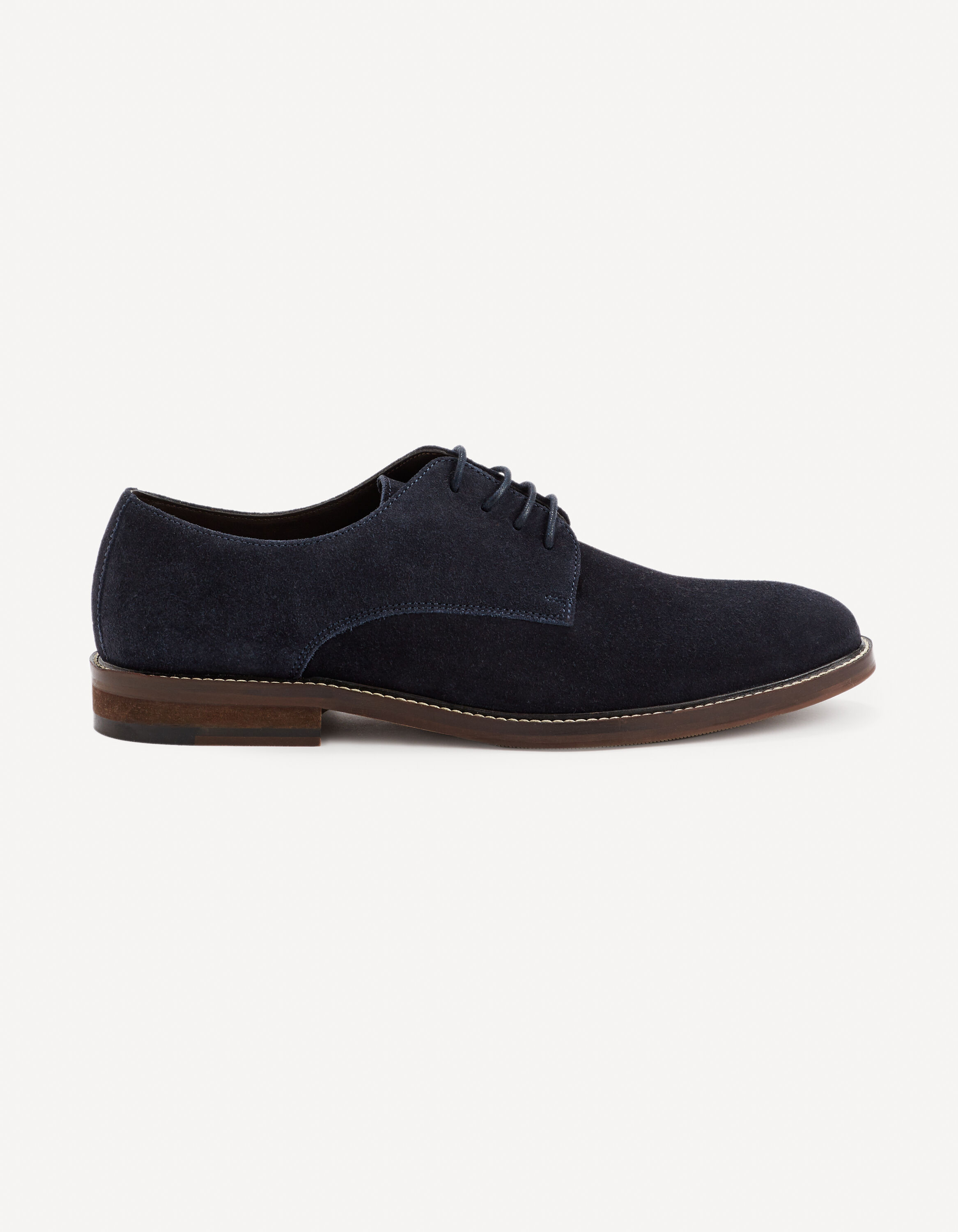 Derbies en cuir - bleu marine