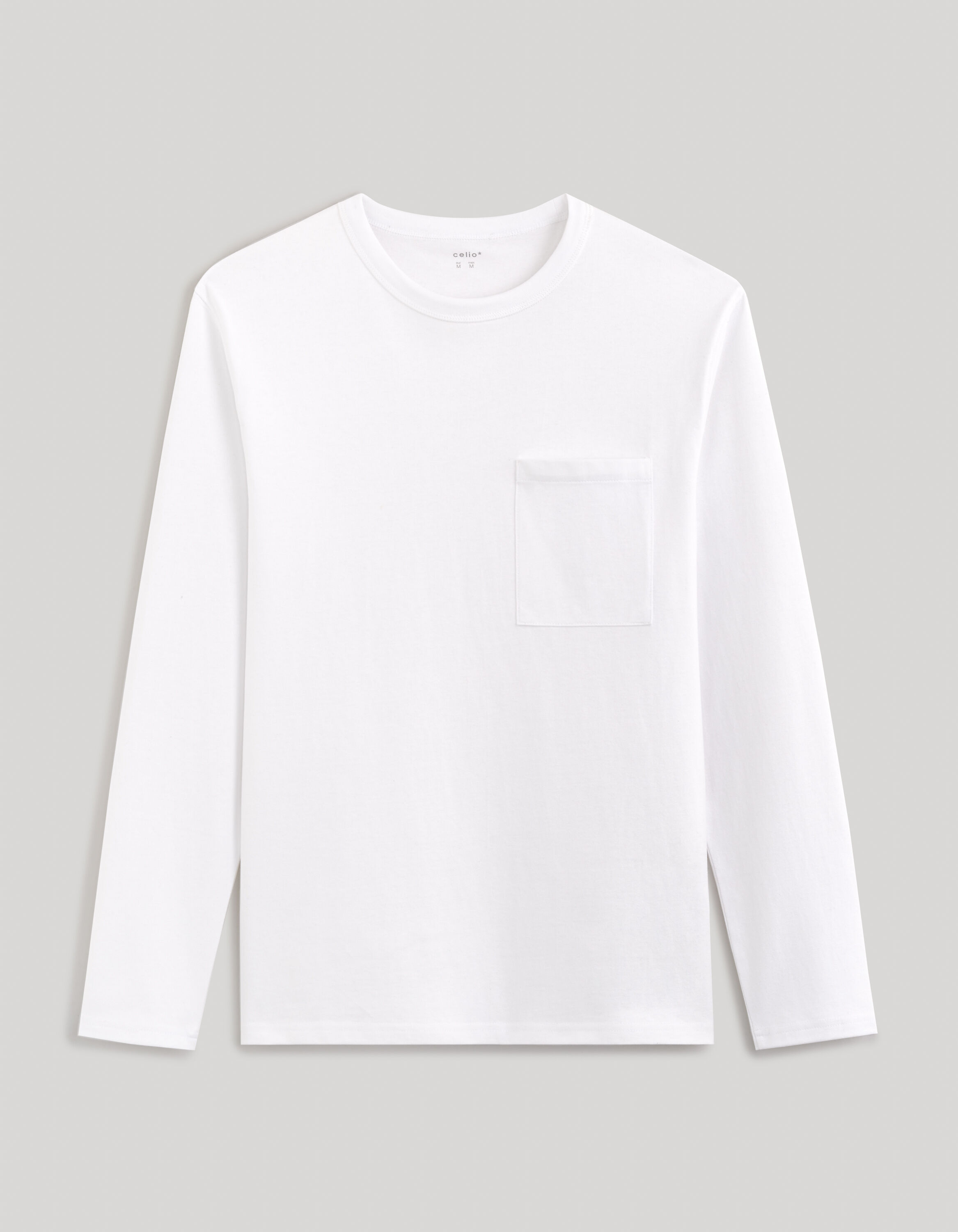 T-shirt col rond 100% coton - blanc