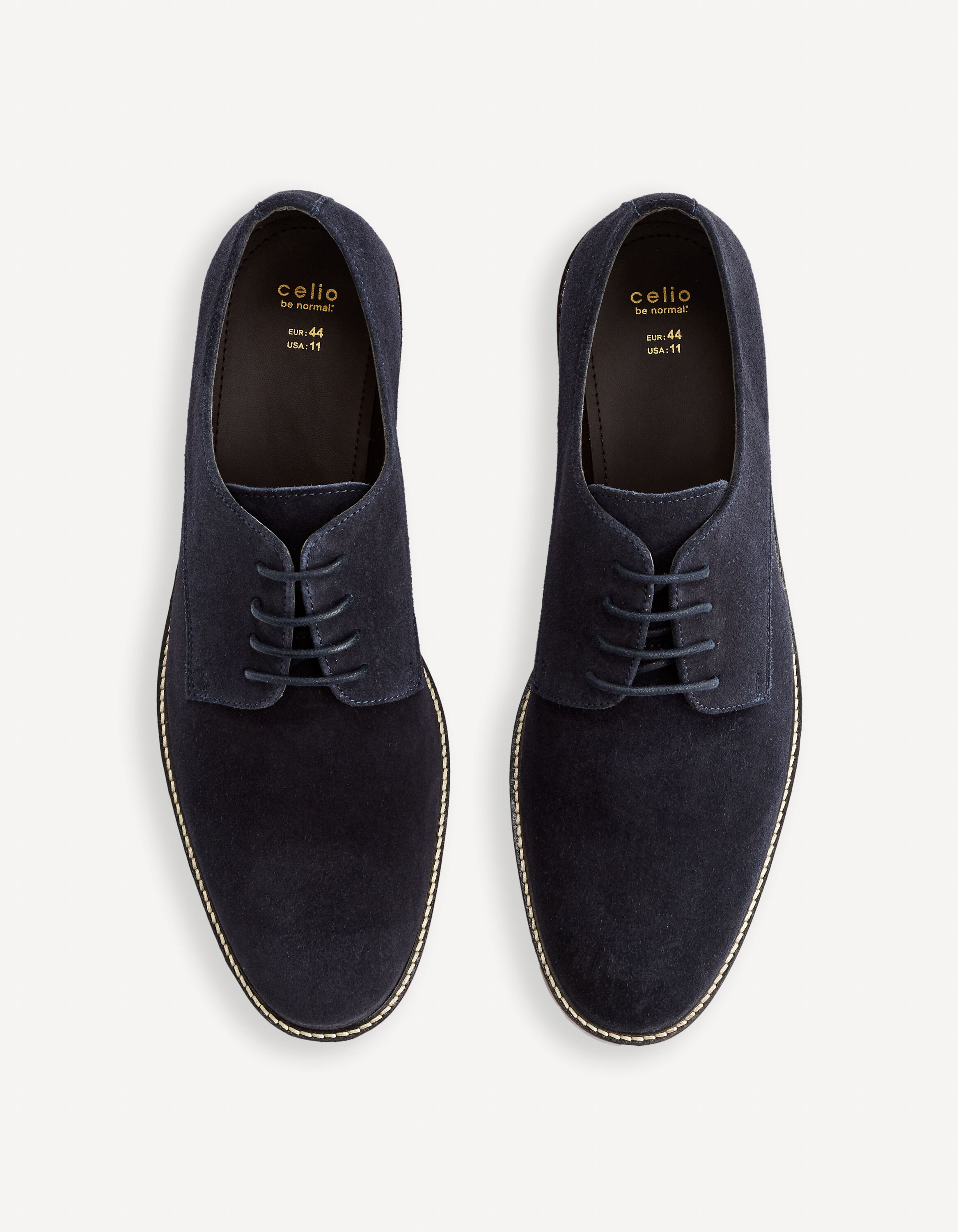 Derbies en cuir - bleu marine