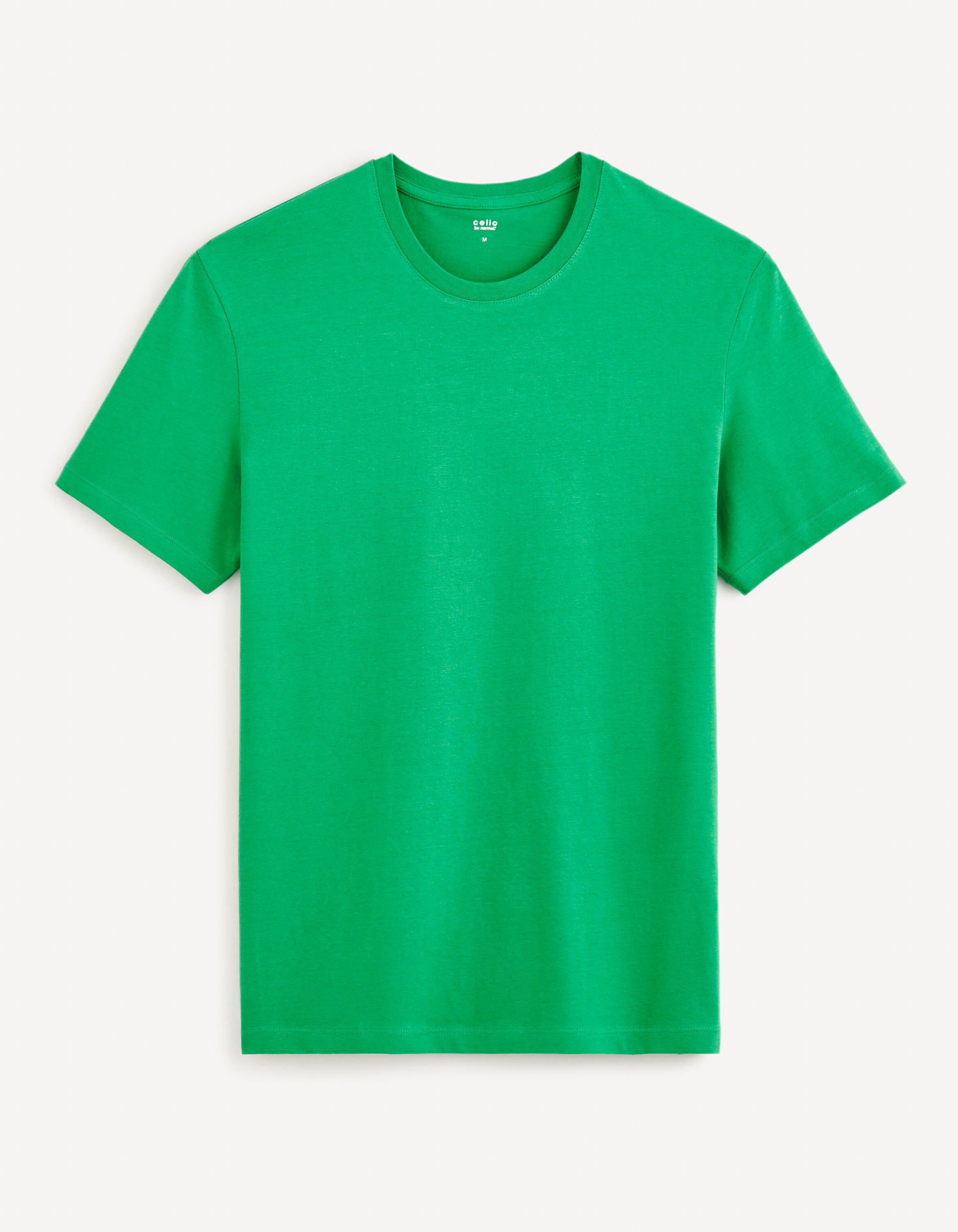 T-shirt col rond 100% coton - vert