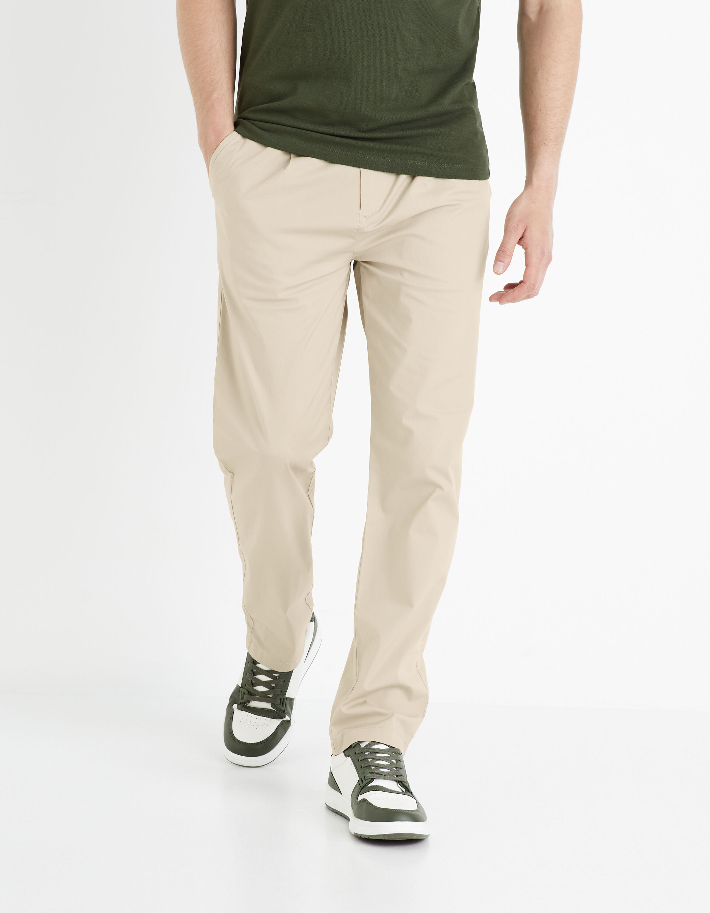 Pantalon chino - taupe