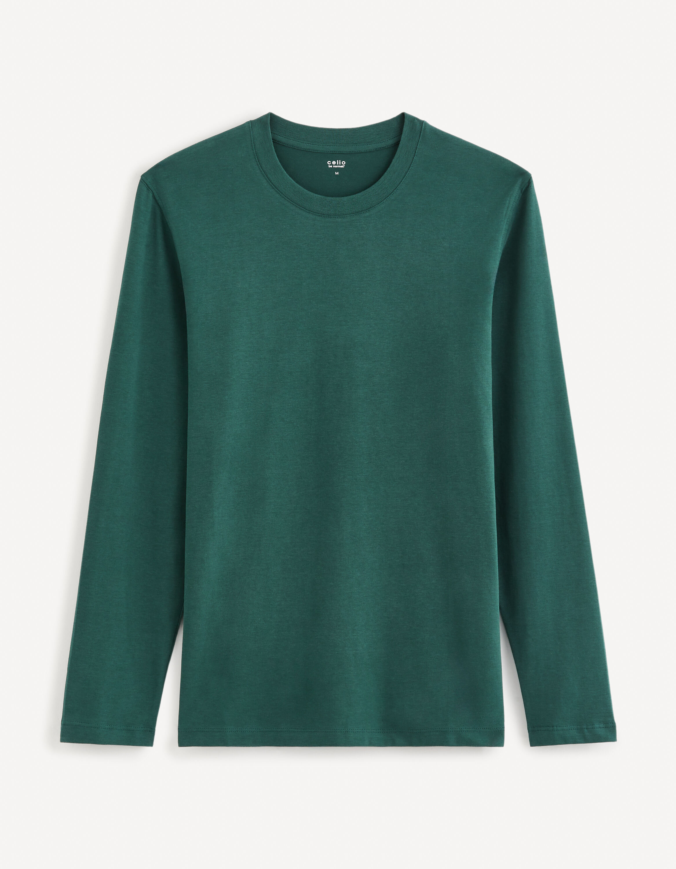 T-shirt col rond 100% coton -vert