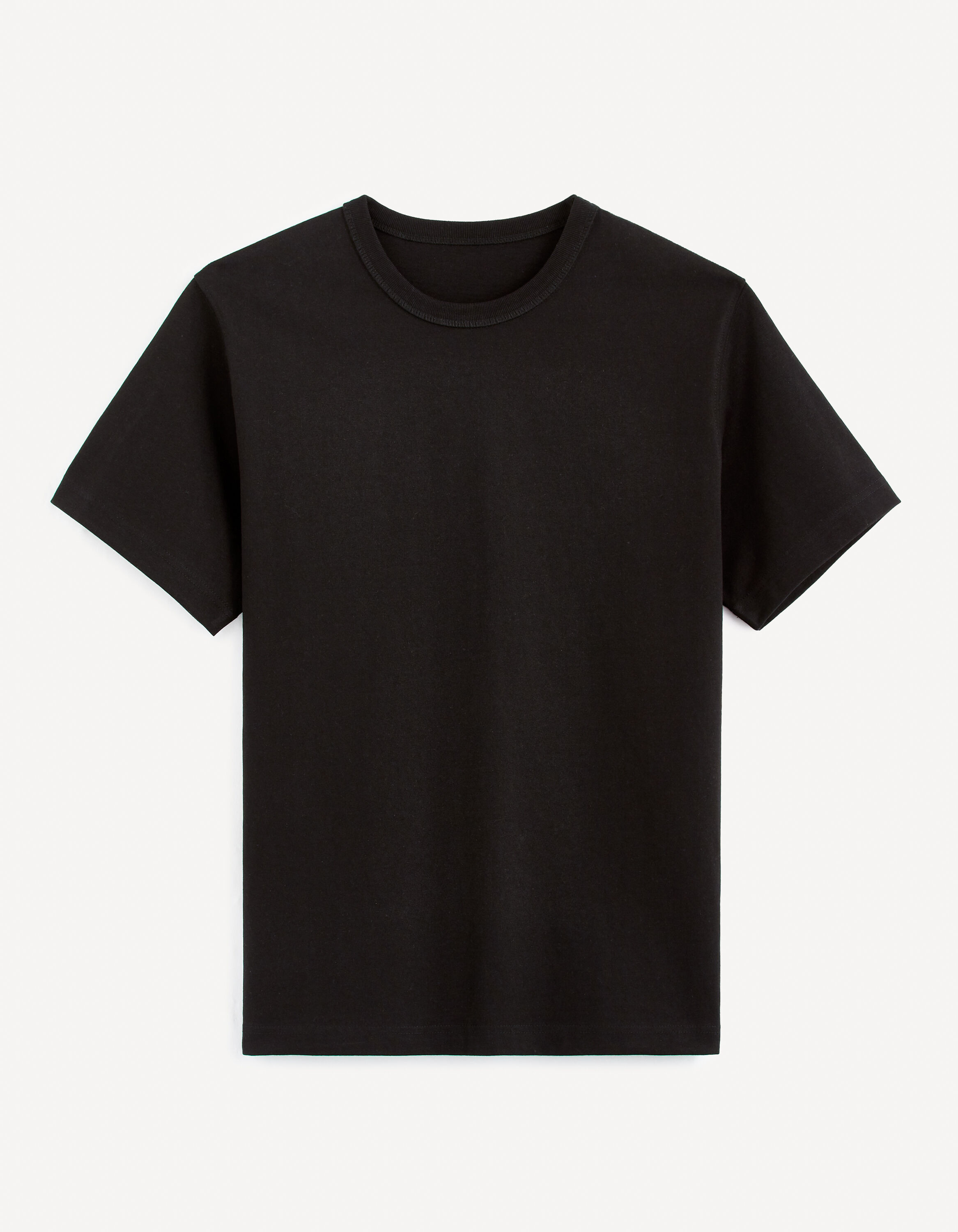 T-shirt boxy 100% coton - noir