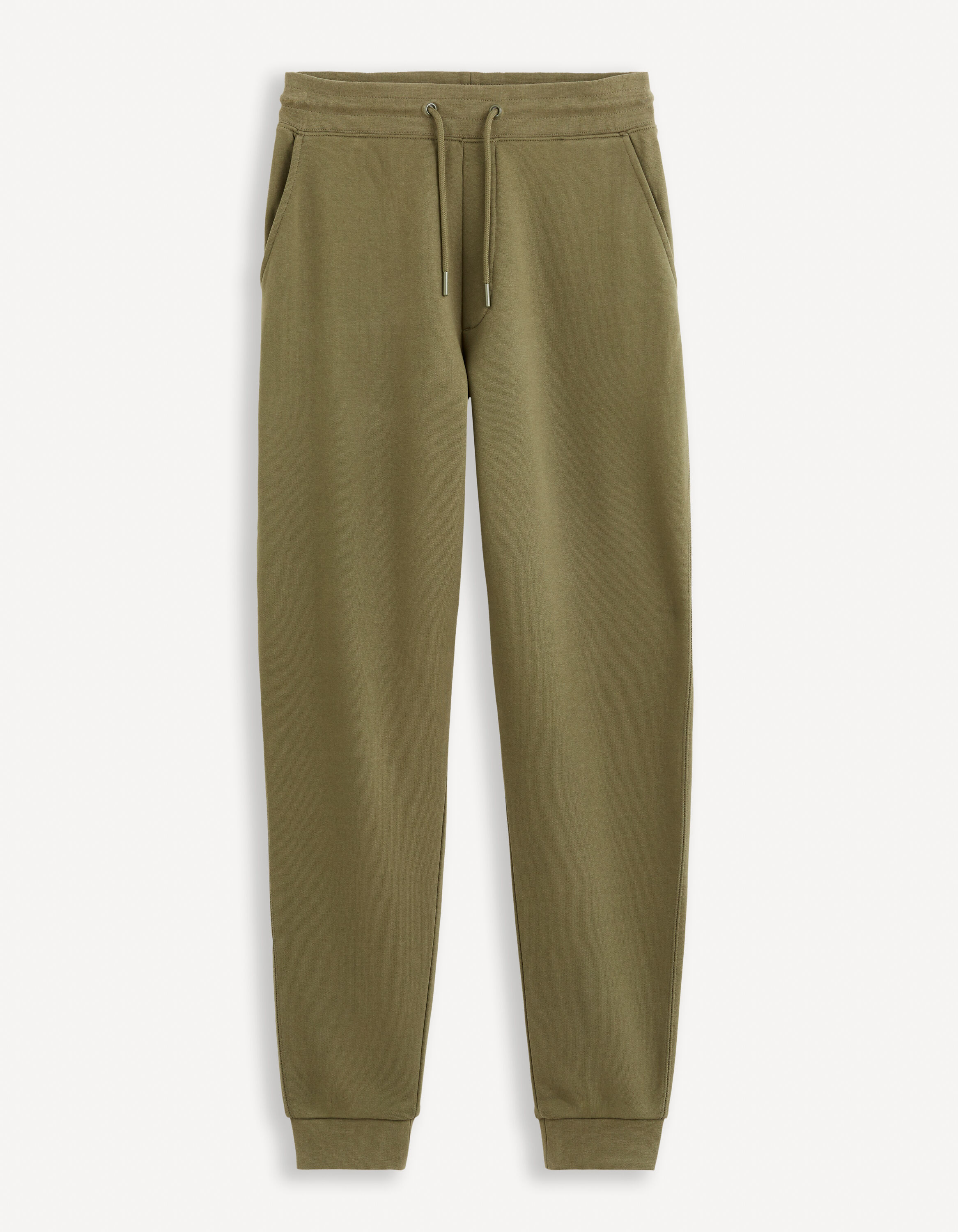 Pantalon de jogging 100% coton - kaki