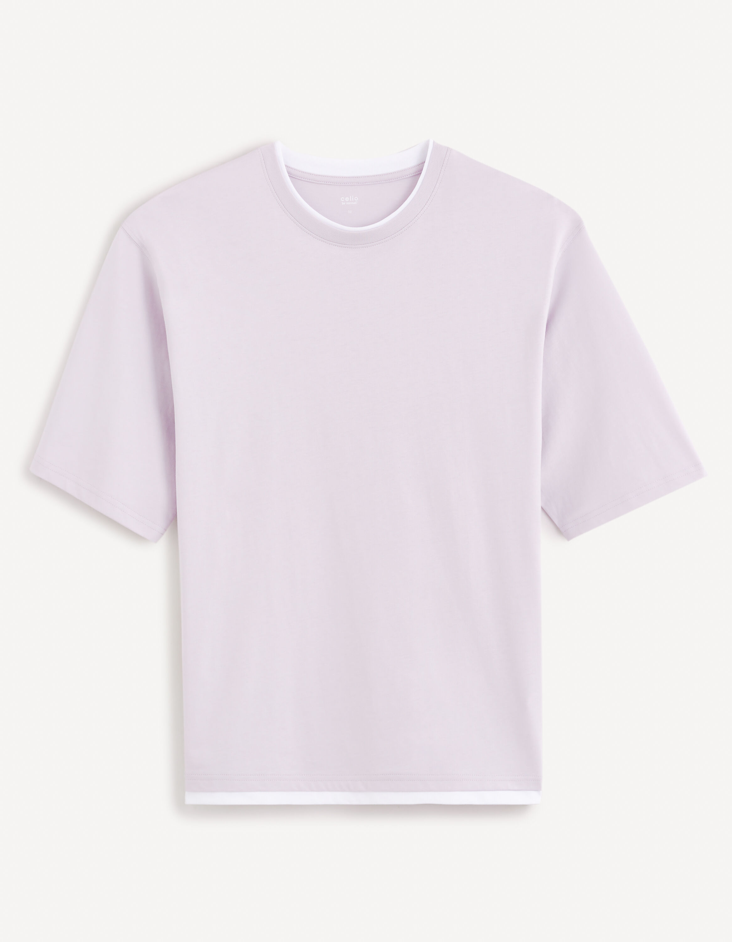 T-shirt col rond 100% coton - violet