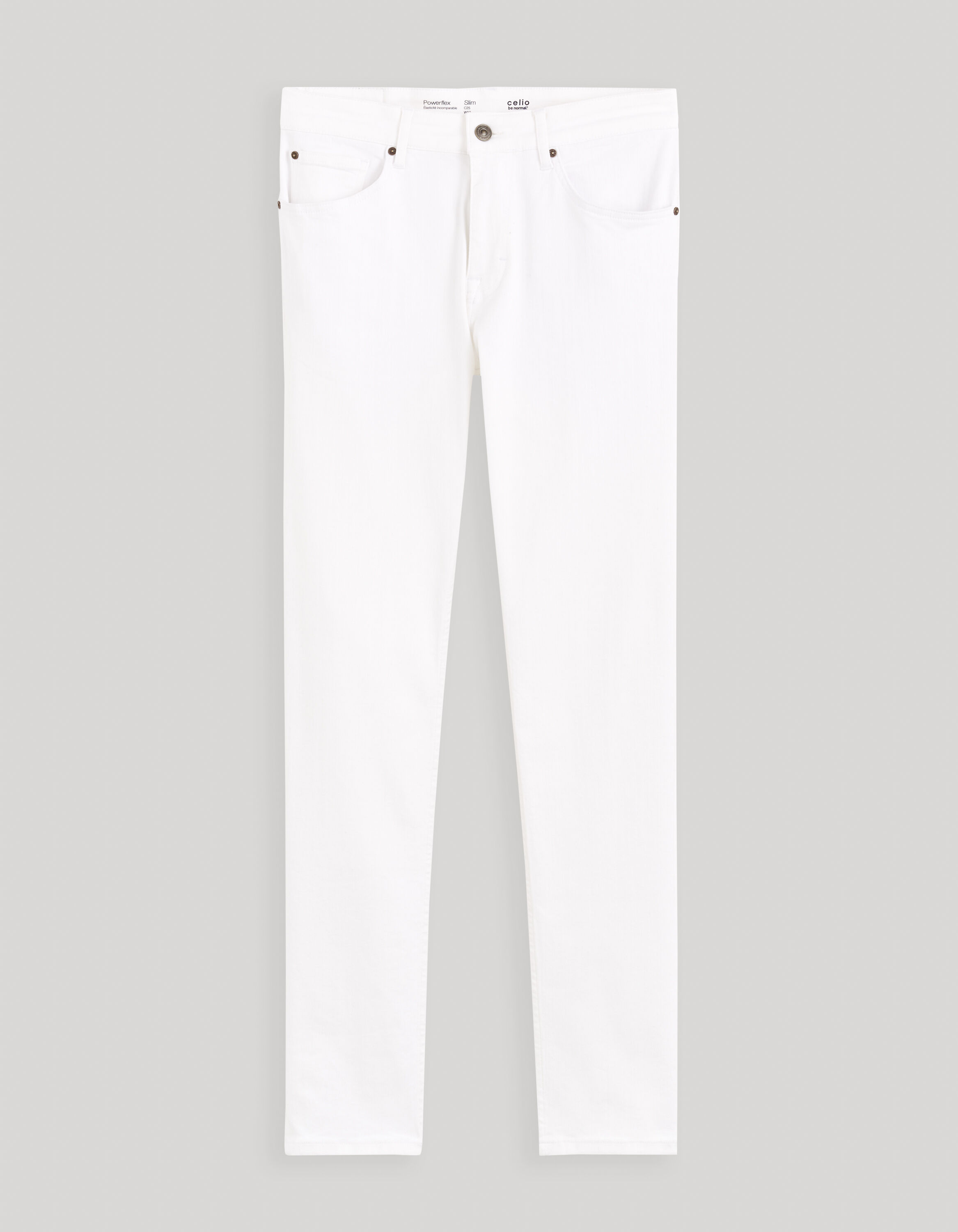 Jean slim C25 powerflex - blanc