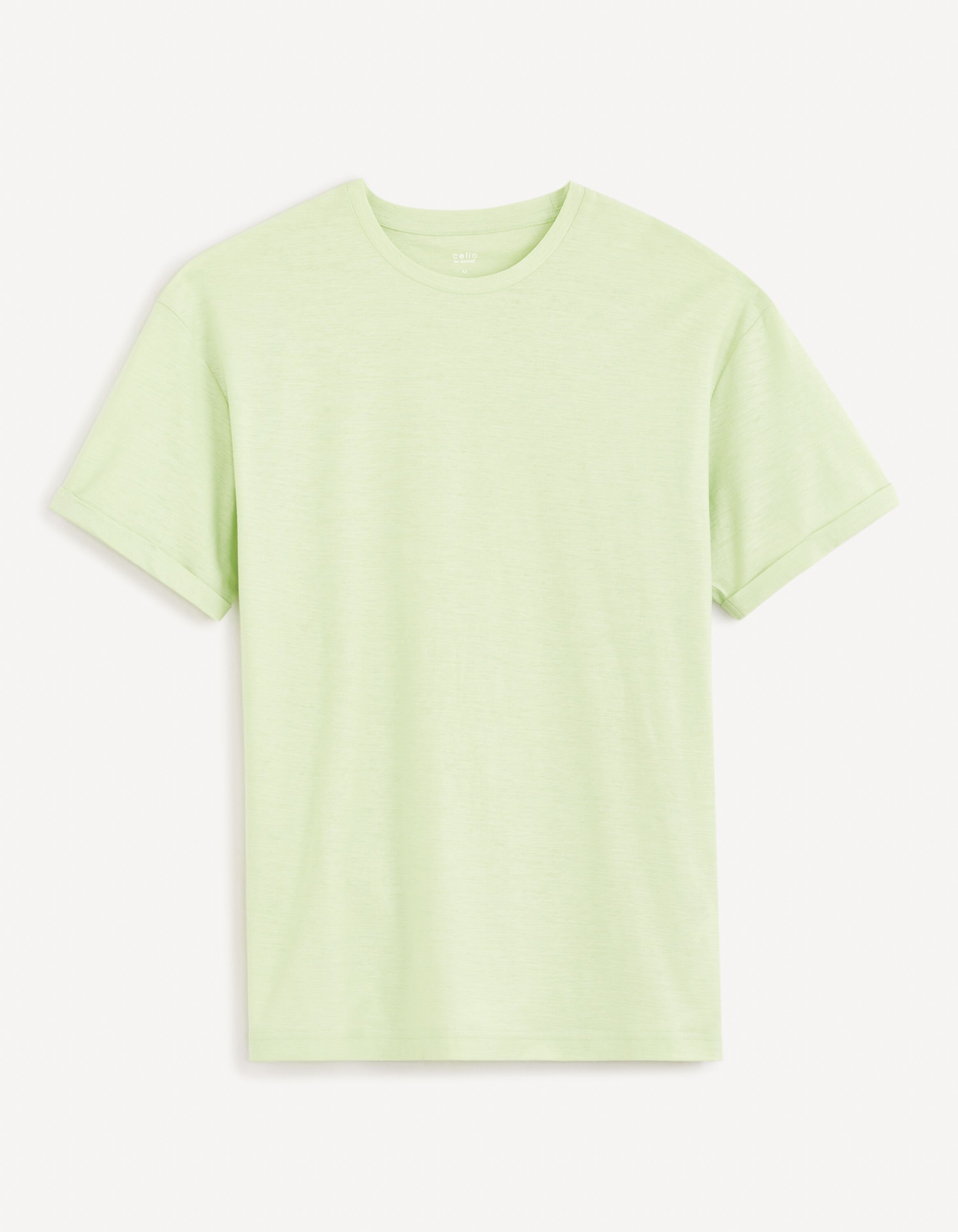 T-shirt col rond 100% coton - vert