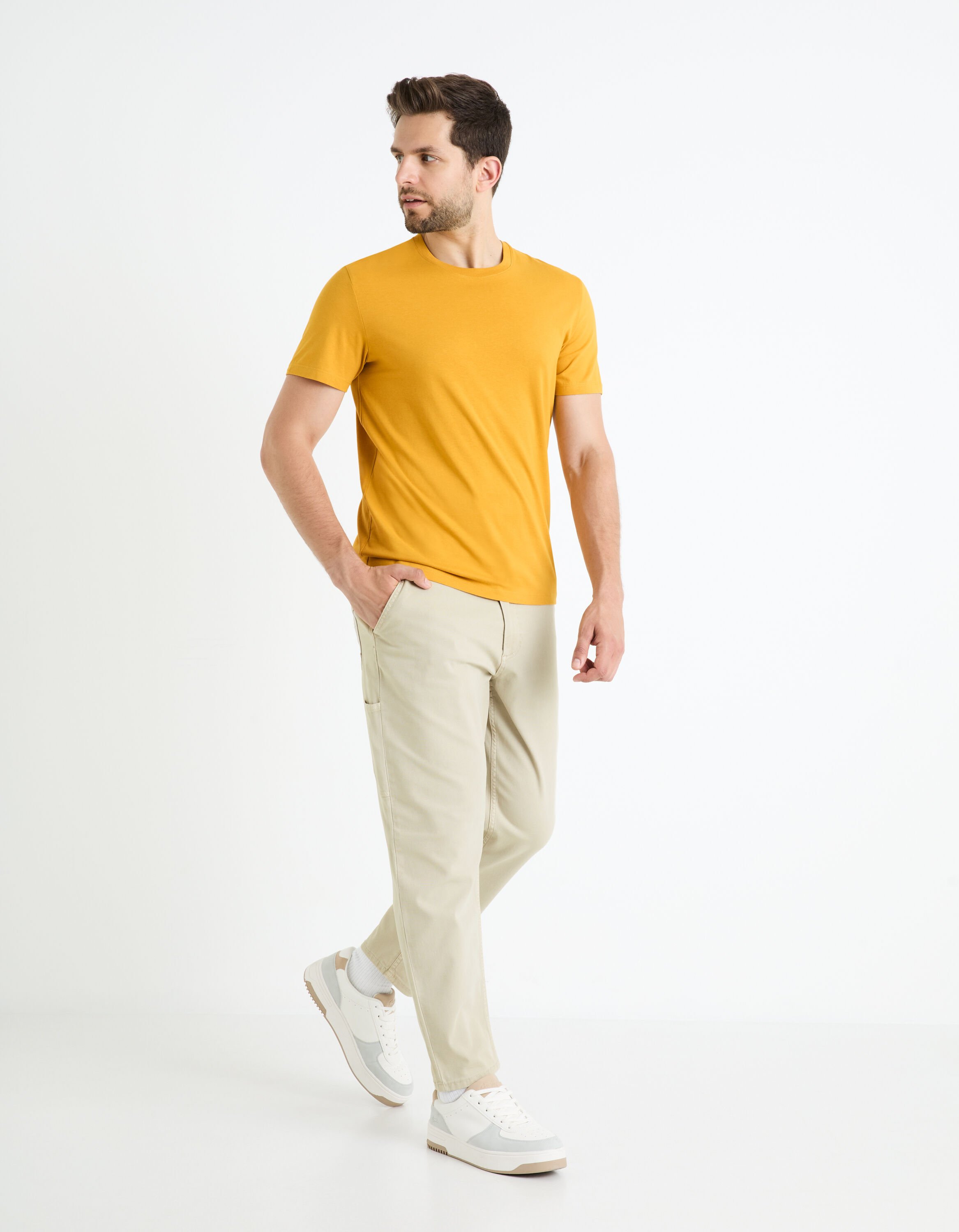 Pantalon Carpenter coton stretch - beige