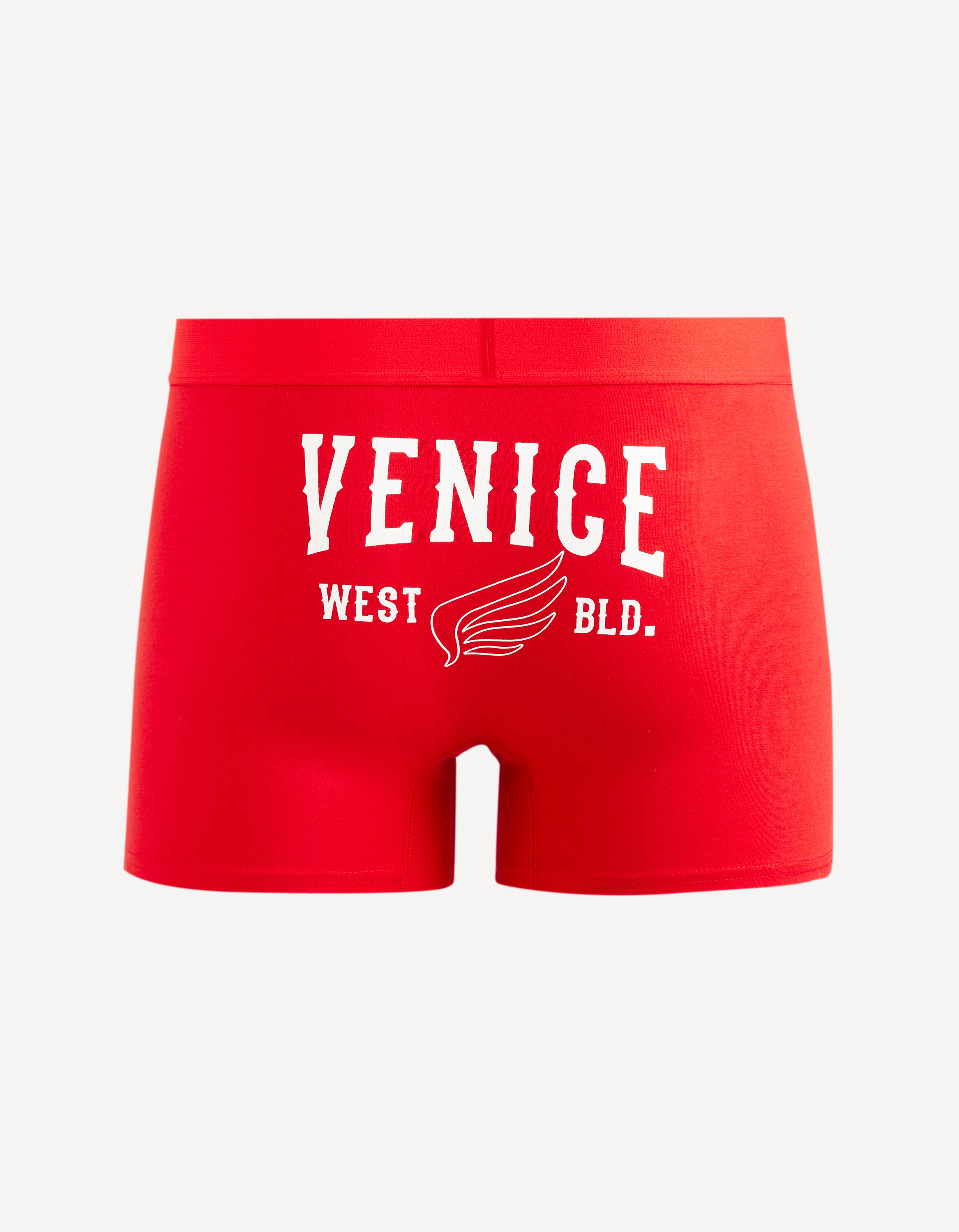 Boxer en coton stretch - rouge