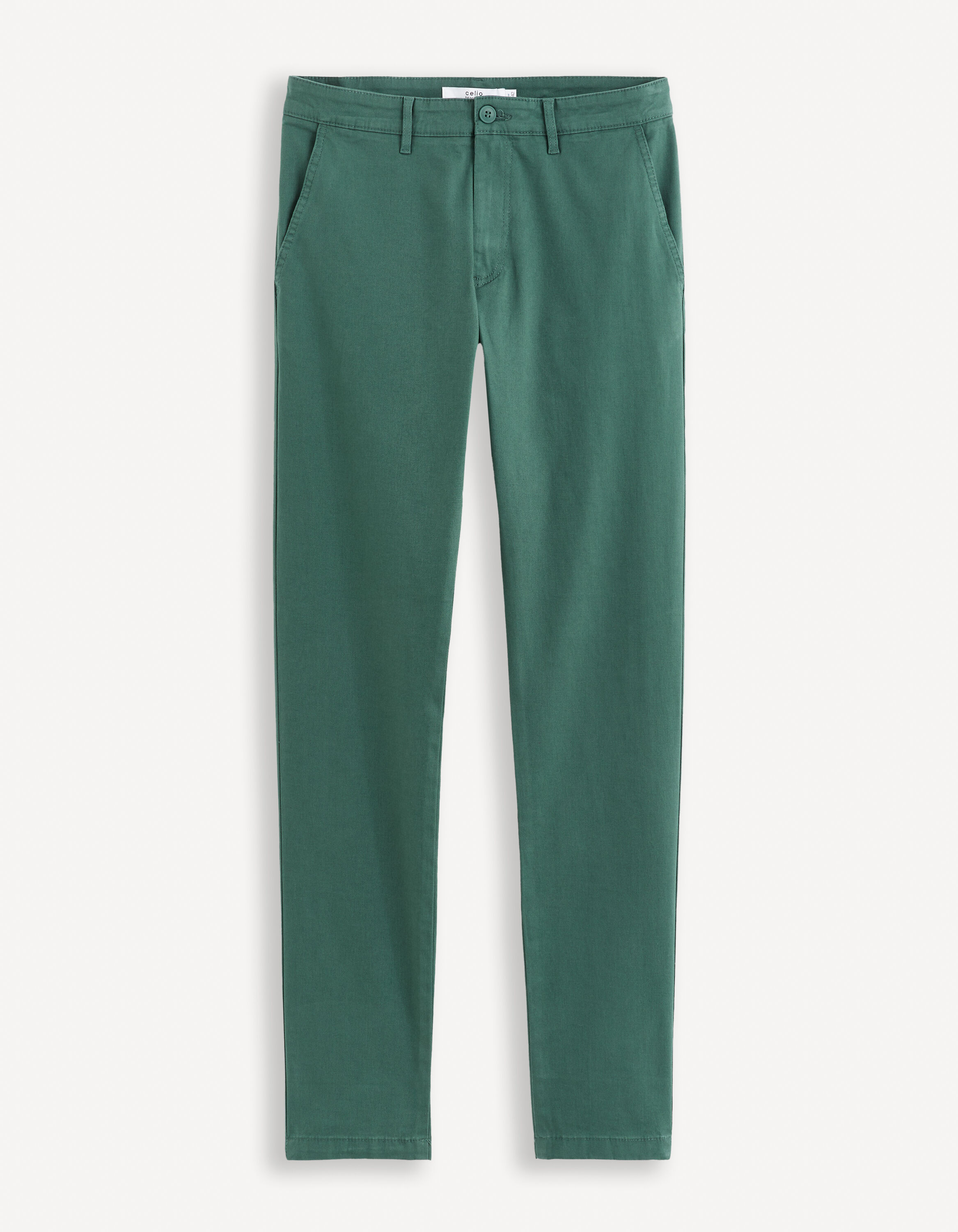 Pantalon chino slim - vert
