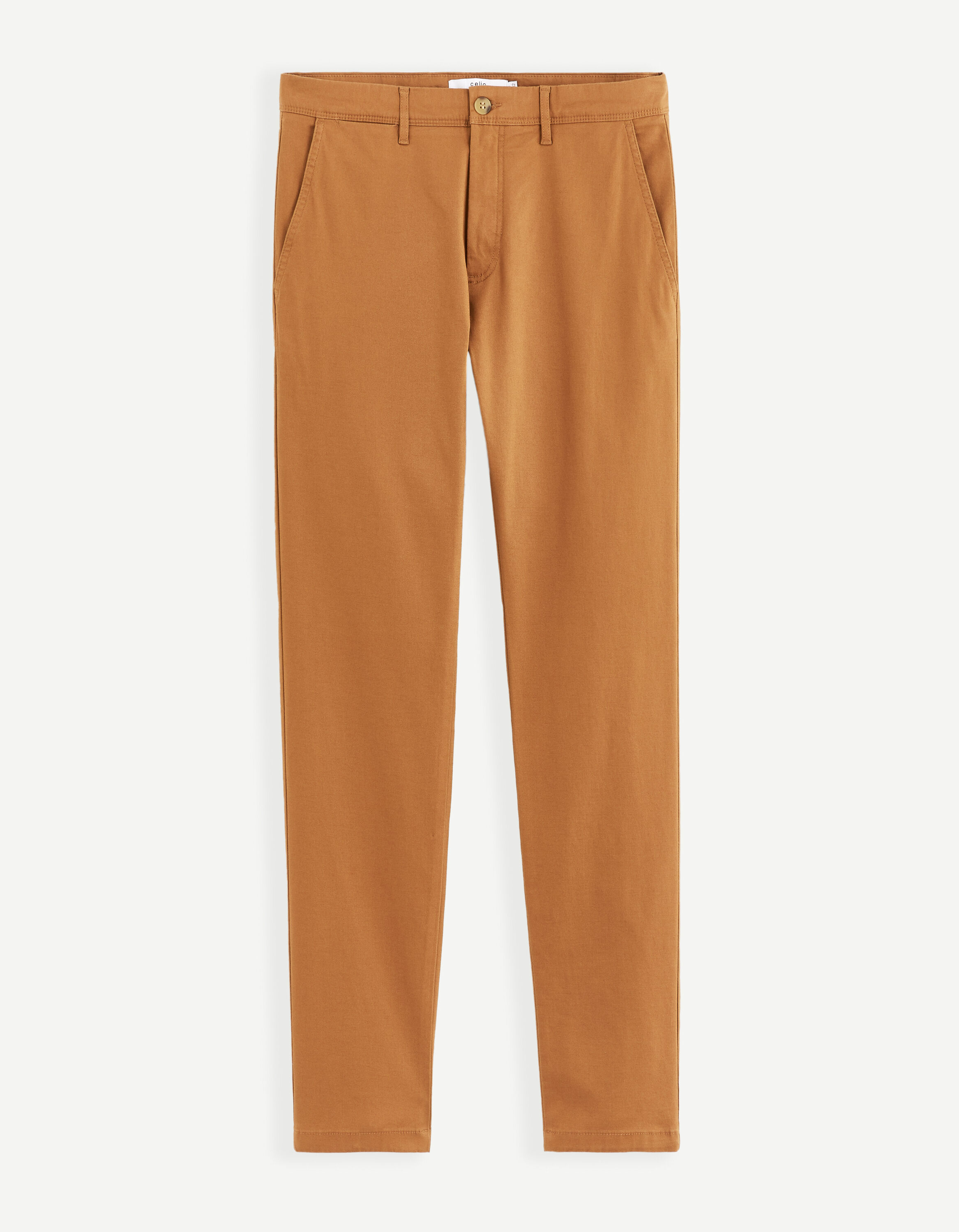 Pantalon chino slim - caramel