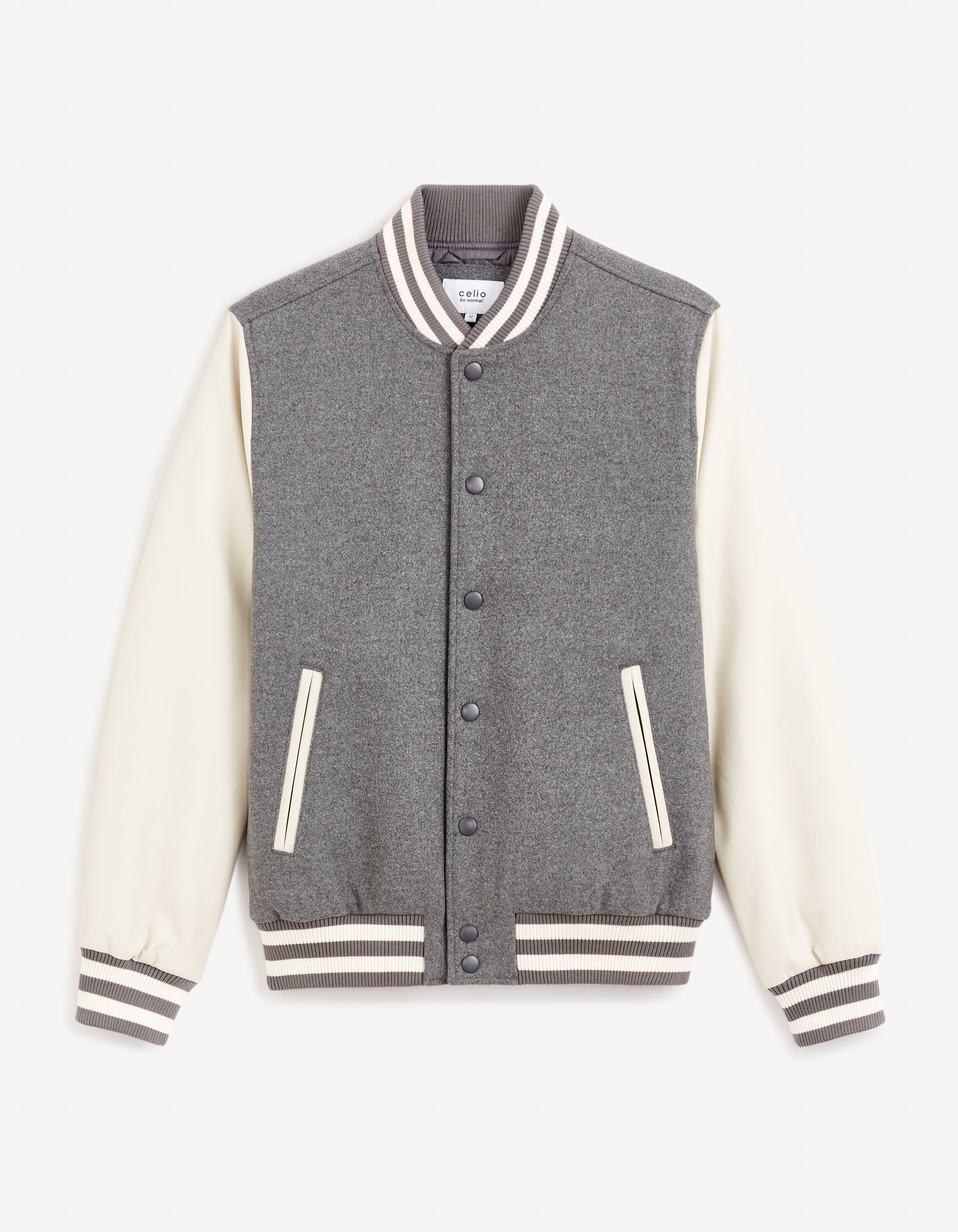 Blouson teddy - gris