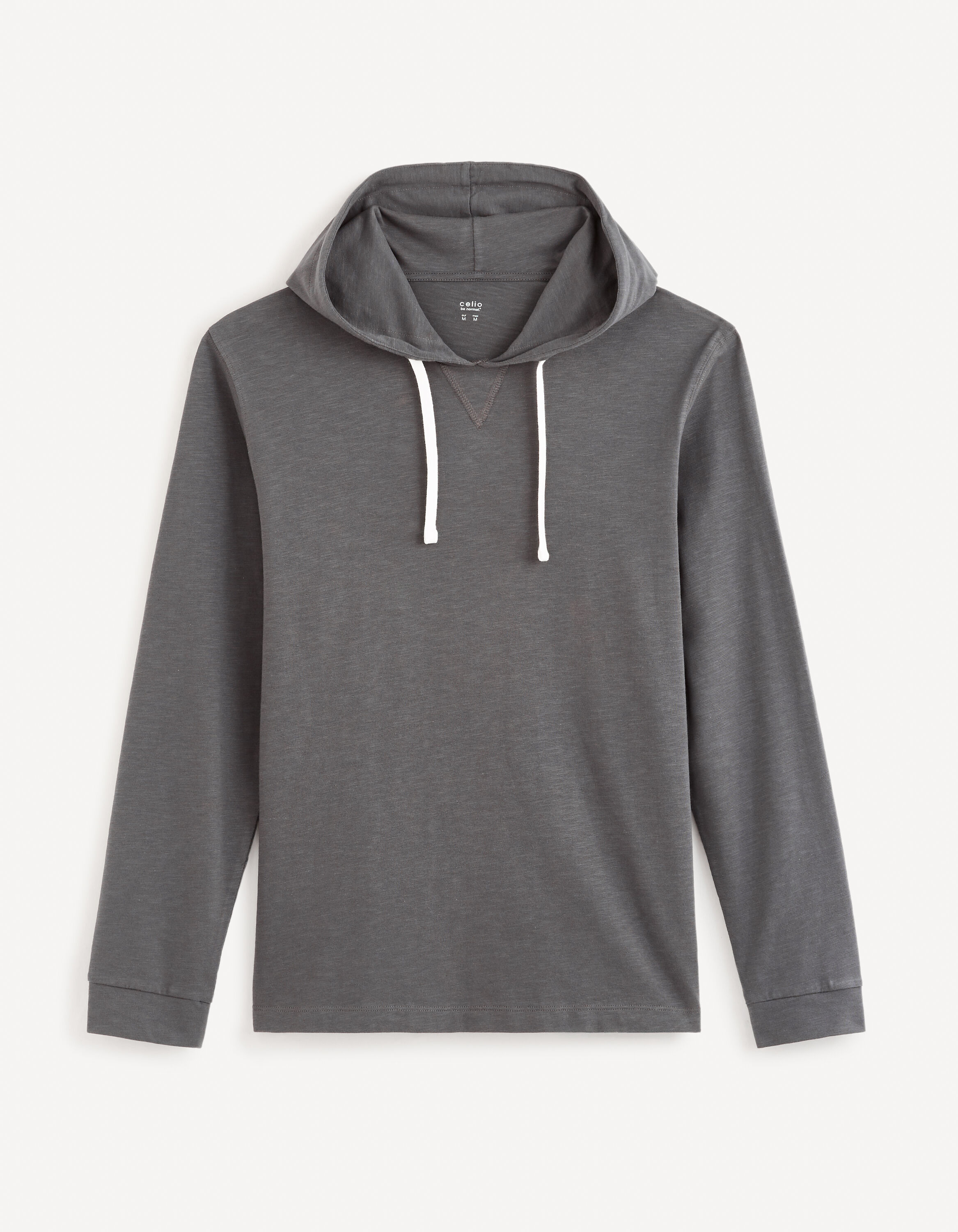 T-shirt manches longues 100% coton - anthracite