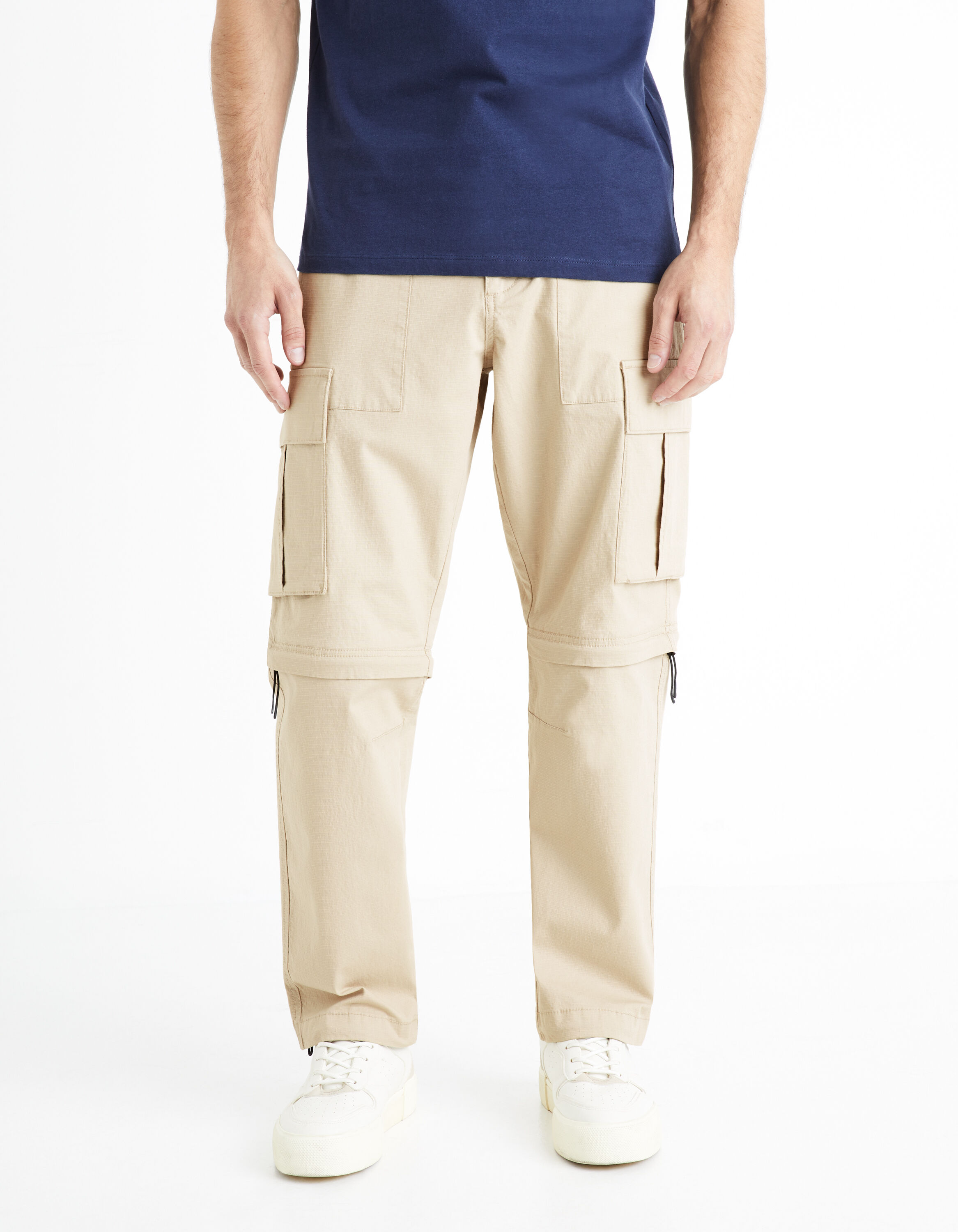 Pantalon cargo transformable- beige