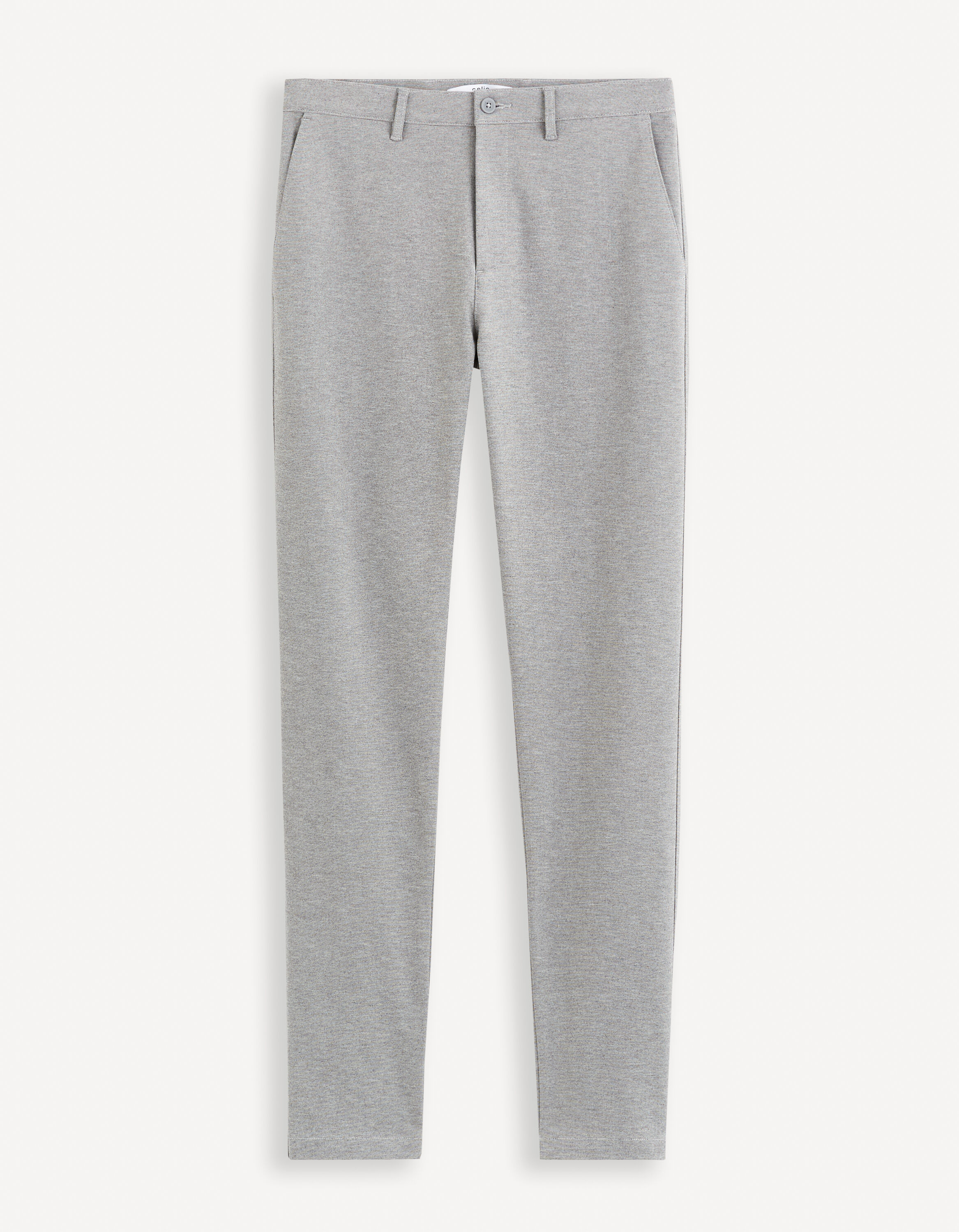 Pantalon chino en maille - gris
