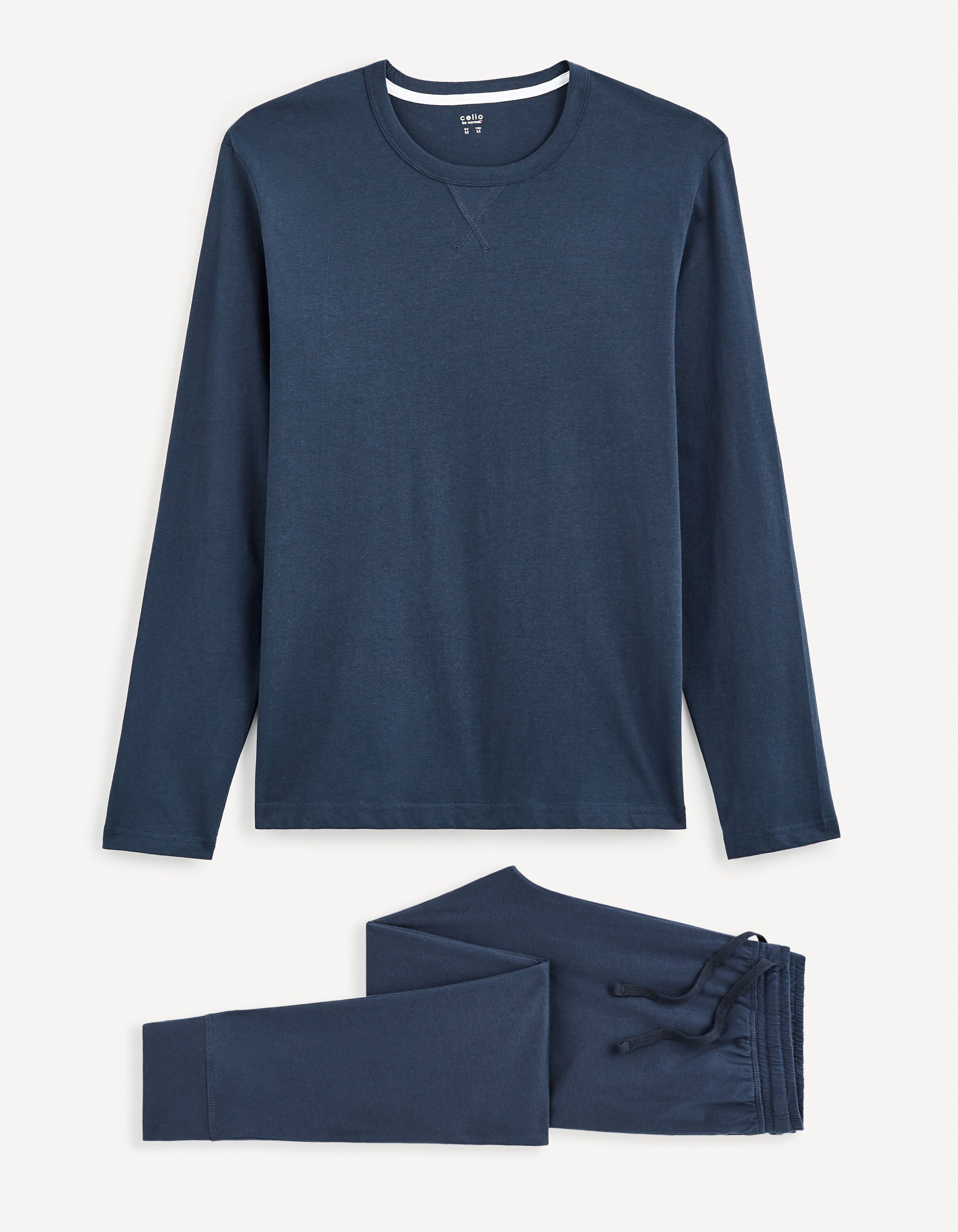 Pyjama manches longues et jogging - marine