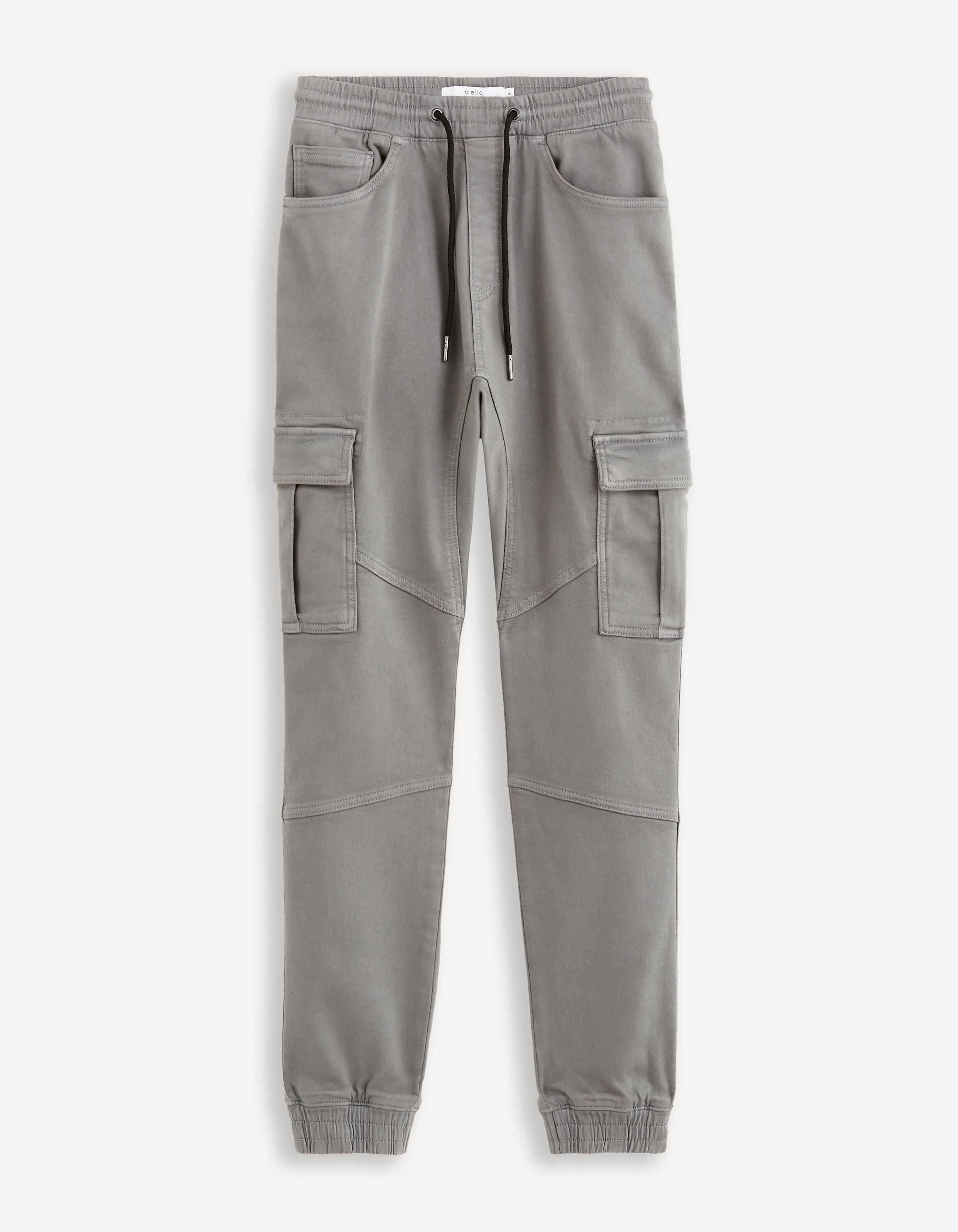Pantalon cargo slim - gris moyen