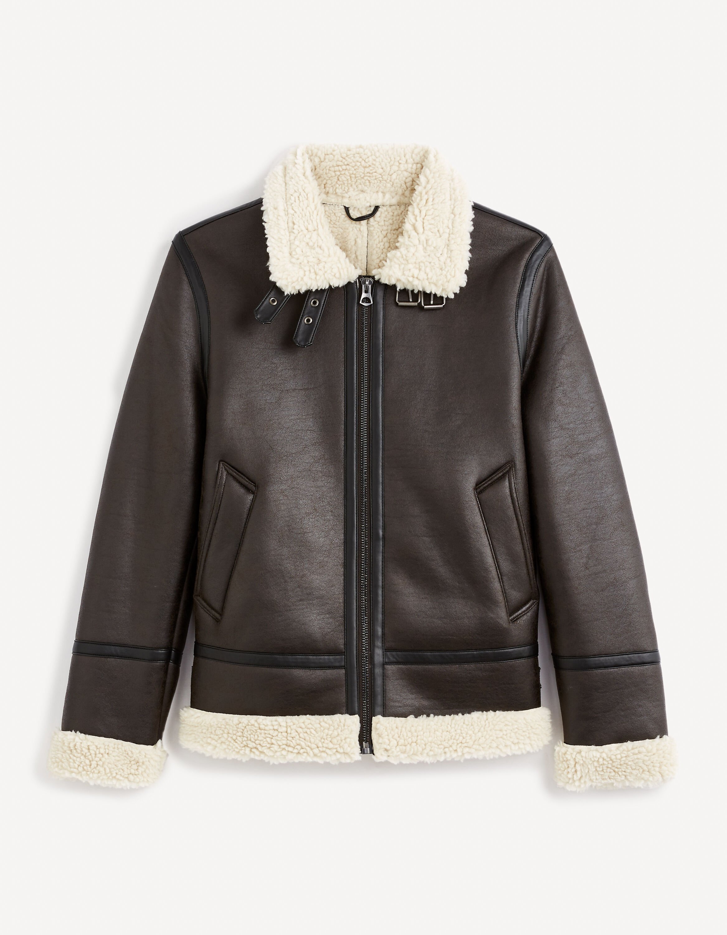 Bombardier doubl&eacute; sherpa - marron