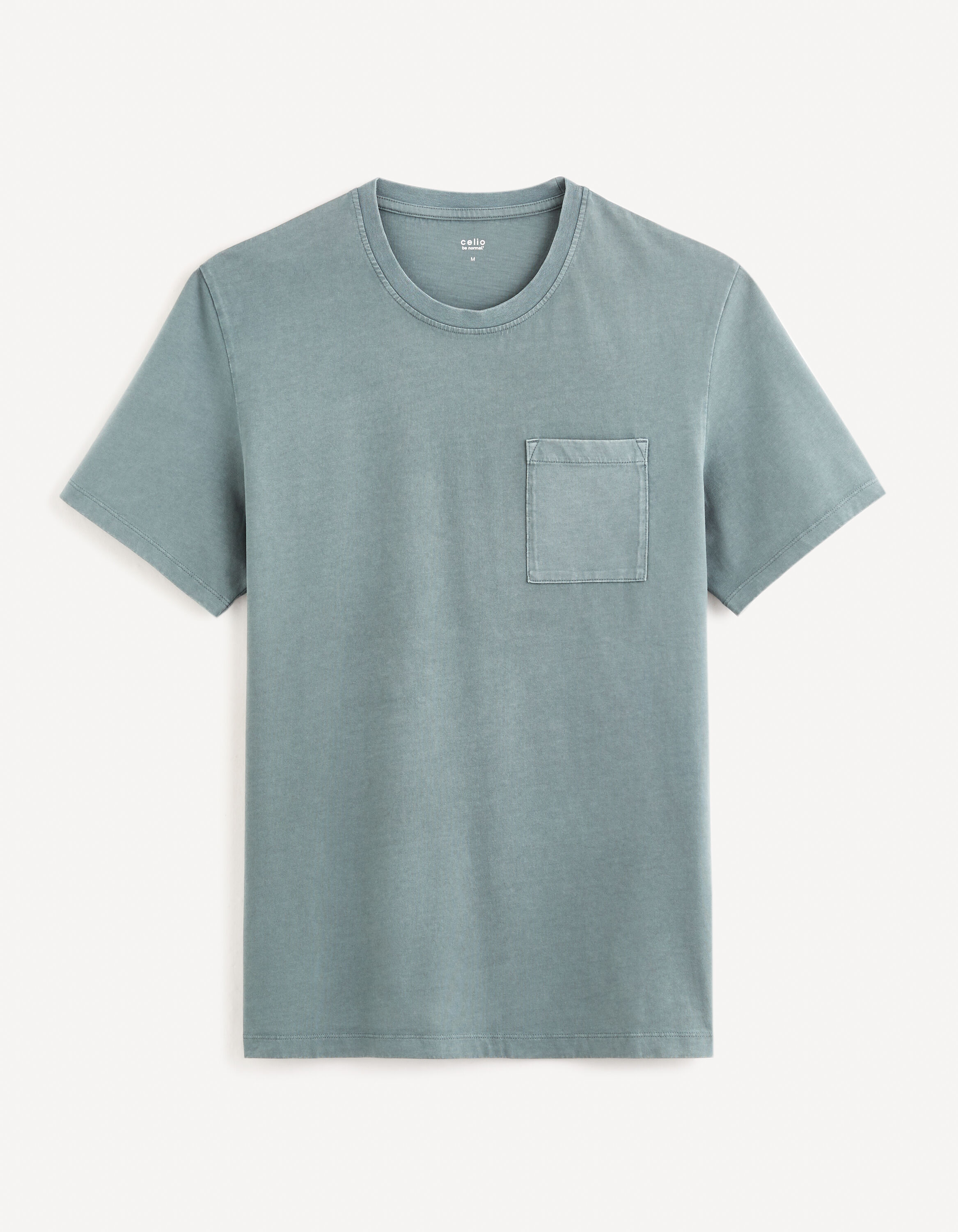 T-shirt col rond 100% coton - gris