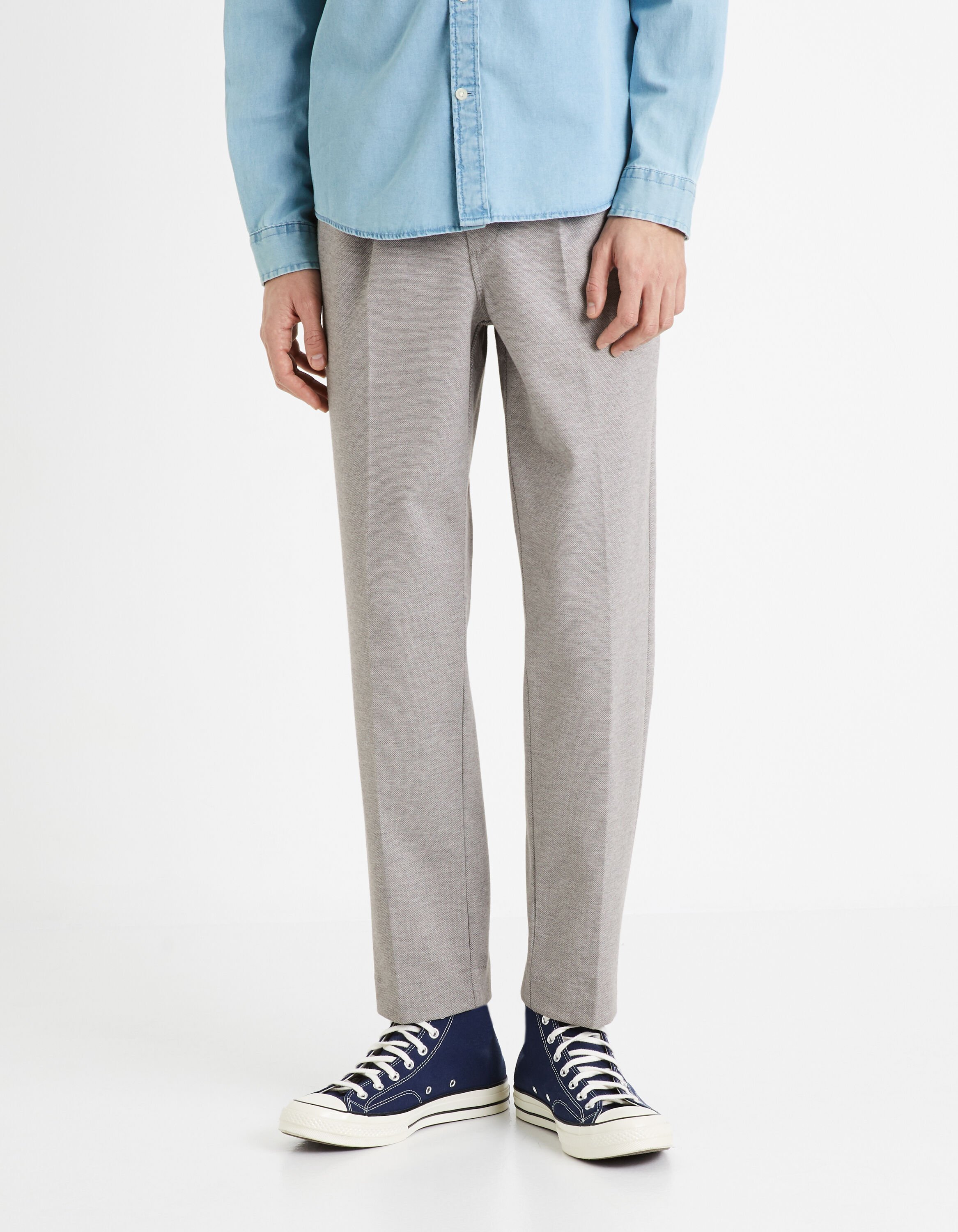 Pantalon en maille - gris