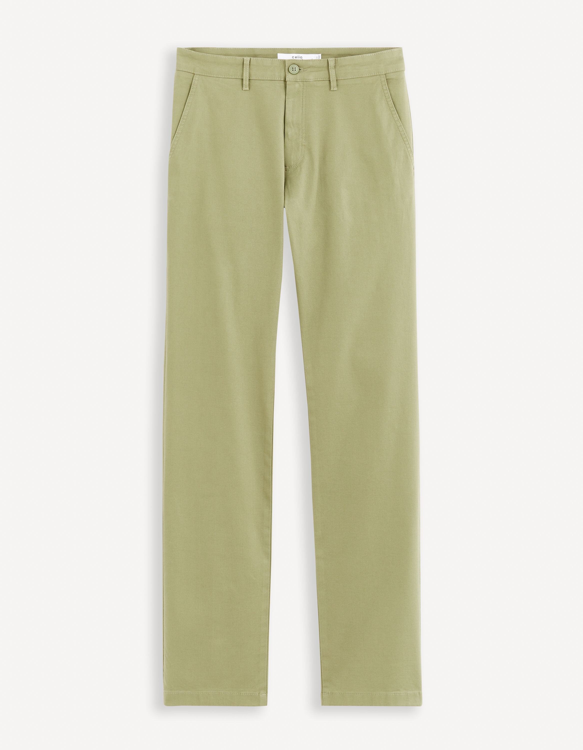 Pantalon chino straight - vert