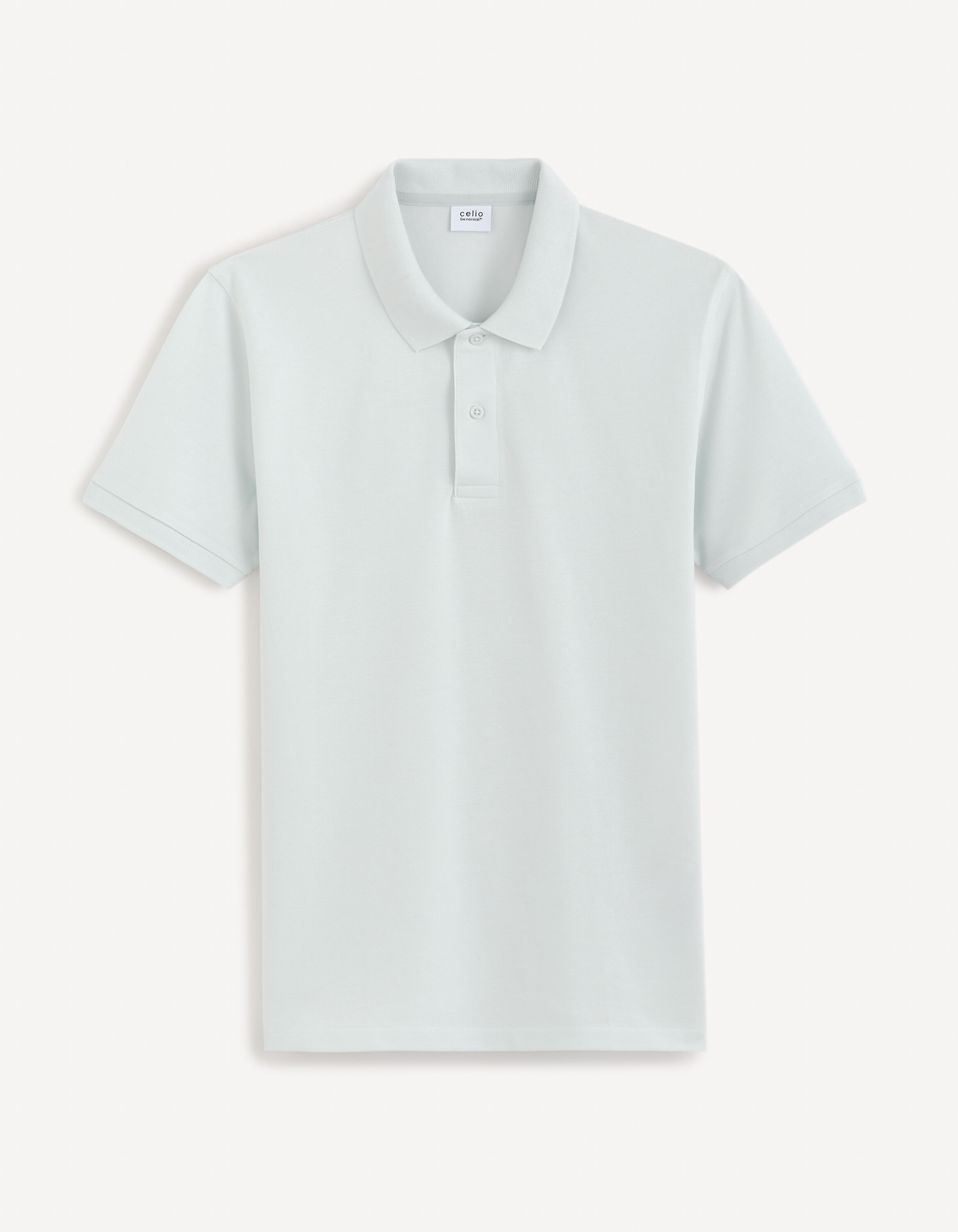 Polo piqu&eacute; 100% coton - bleu clair