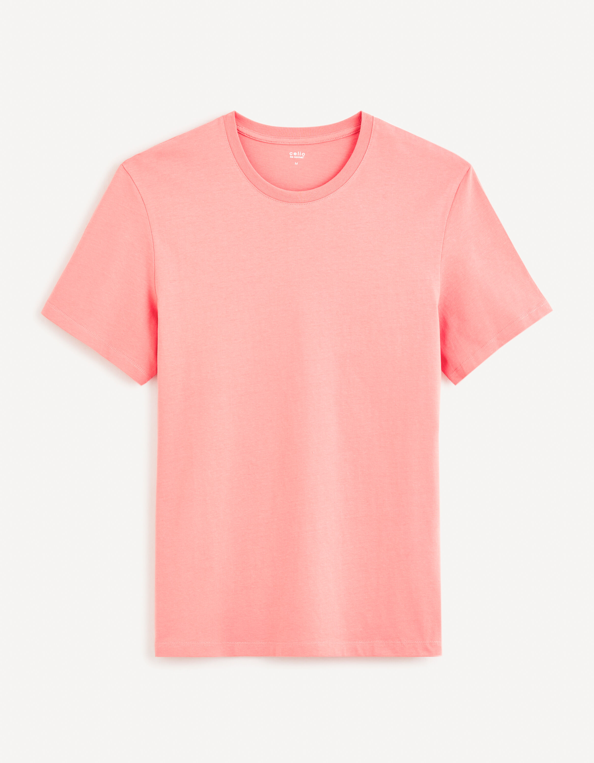 T-shirt col rond 100% coton - rose