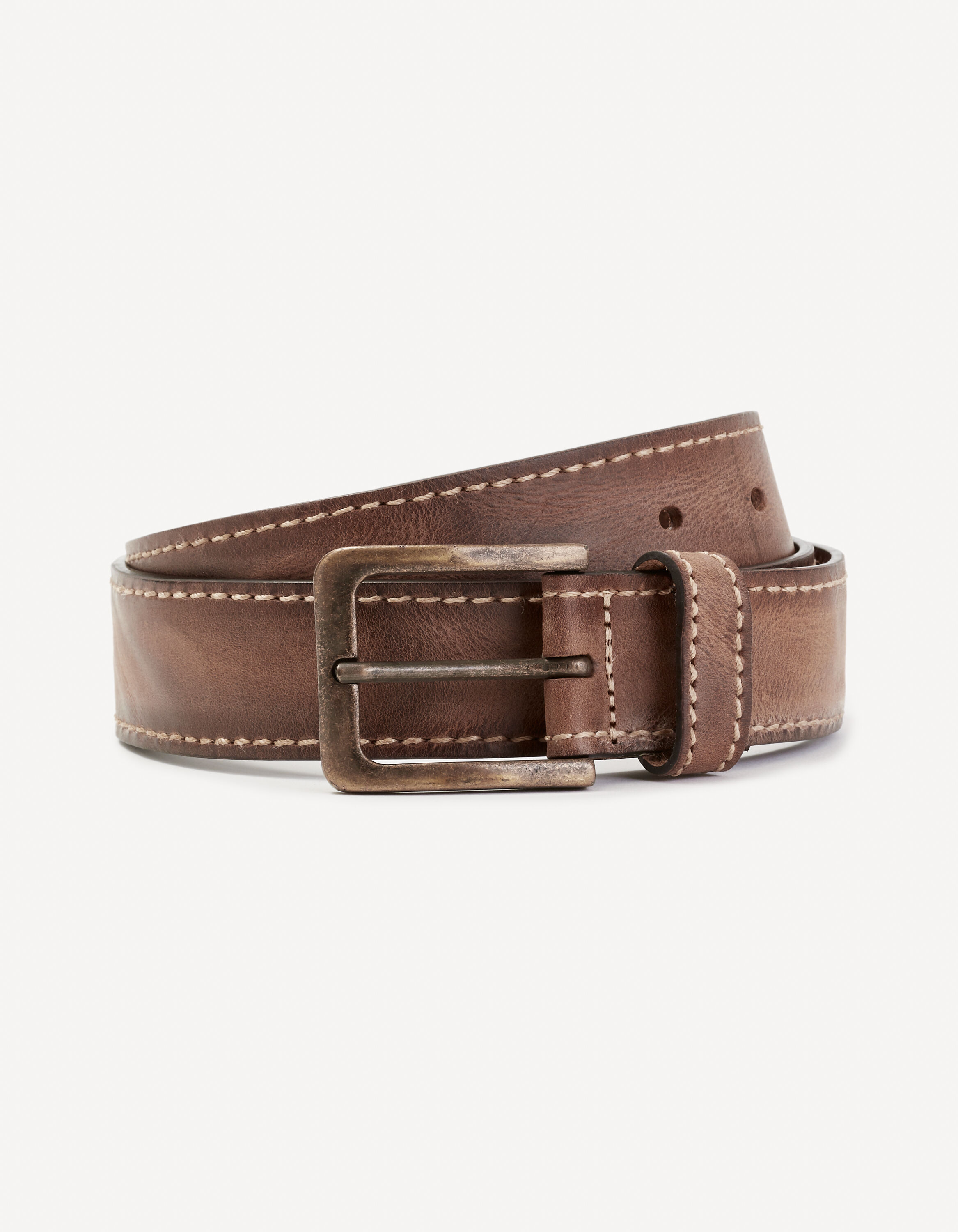 Ceinture 100% cuir - marron