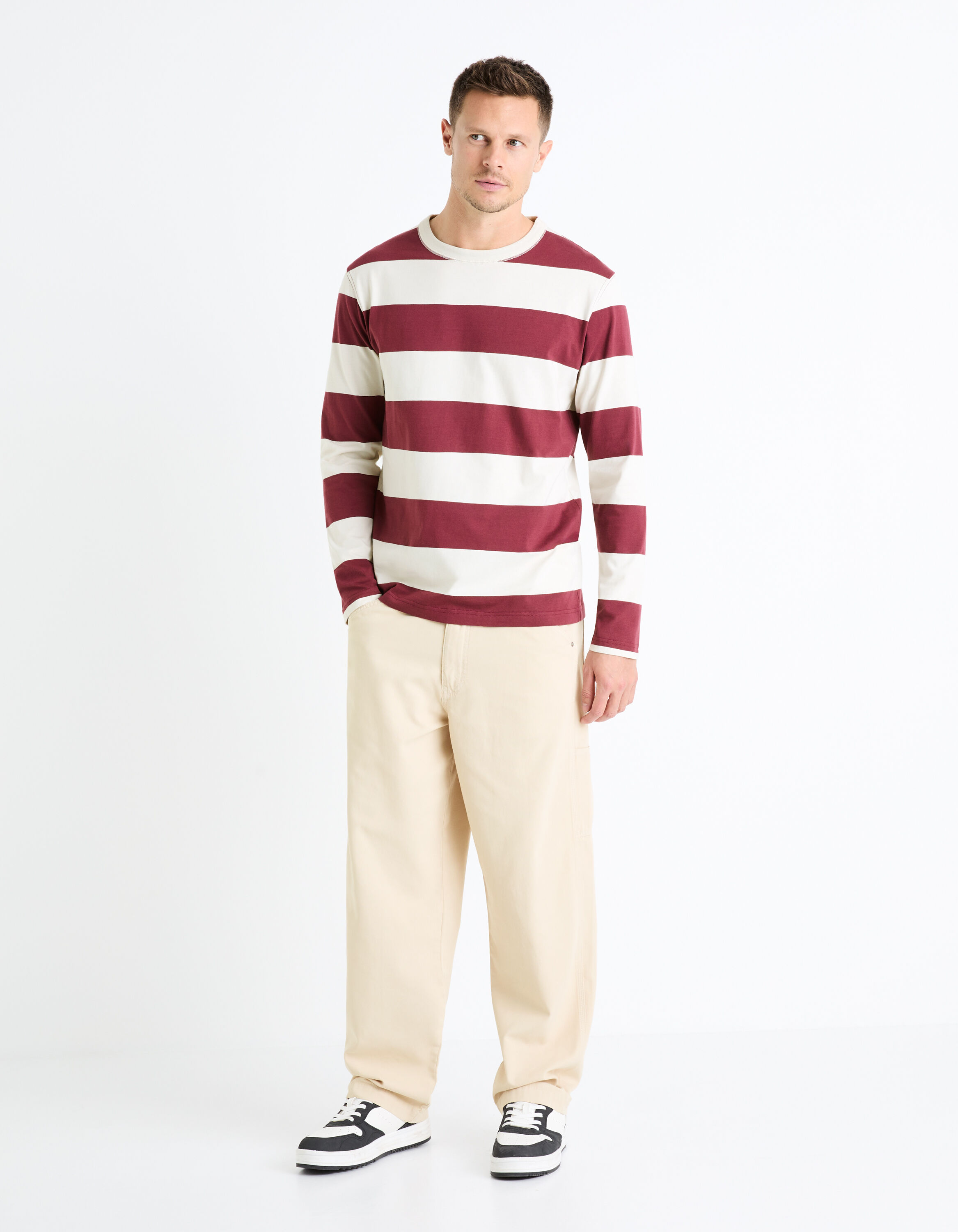 Pantalon Carpenter coton stretch - &eacute;cru