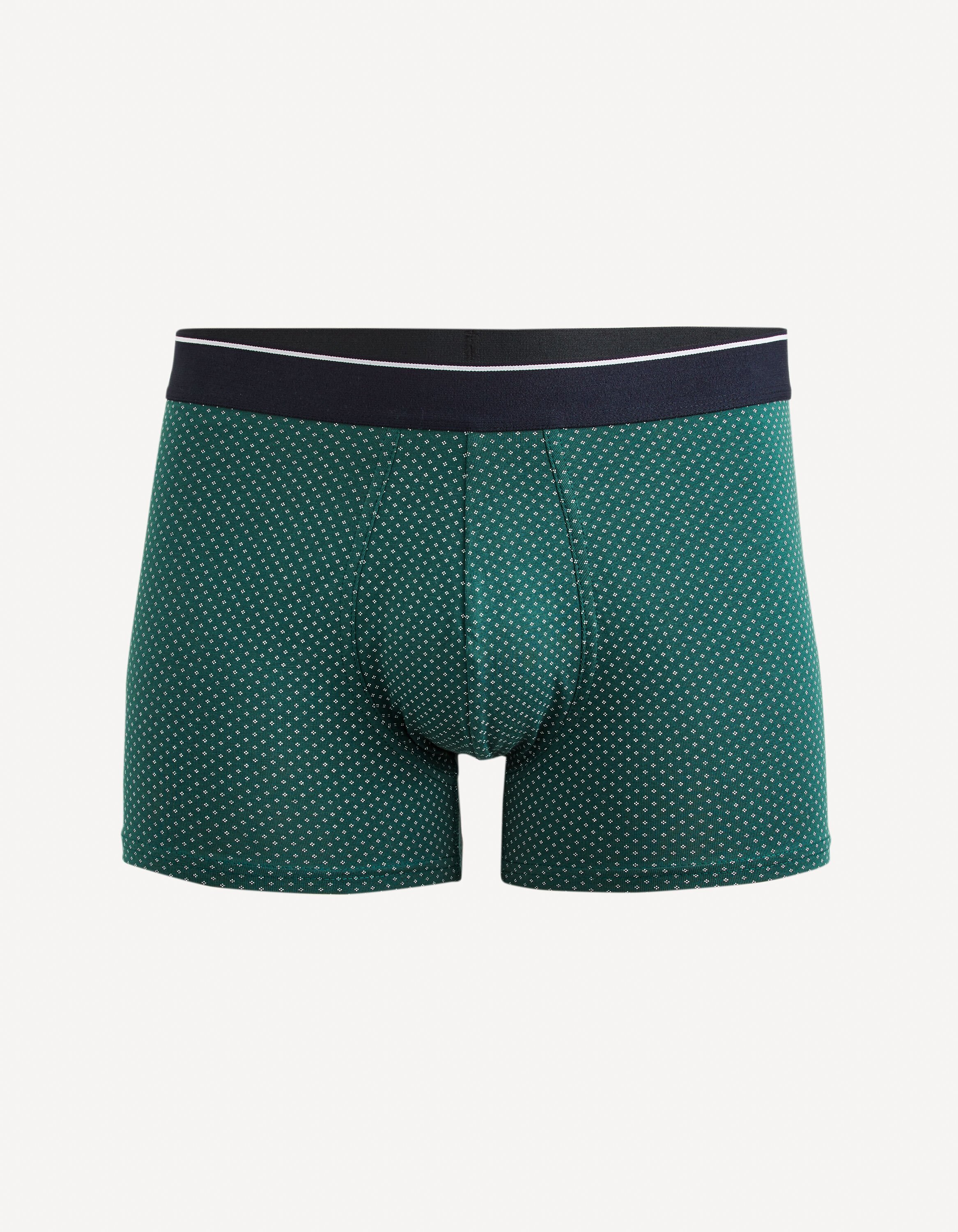 Boxer en coton stretch - vert