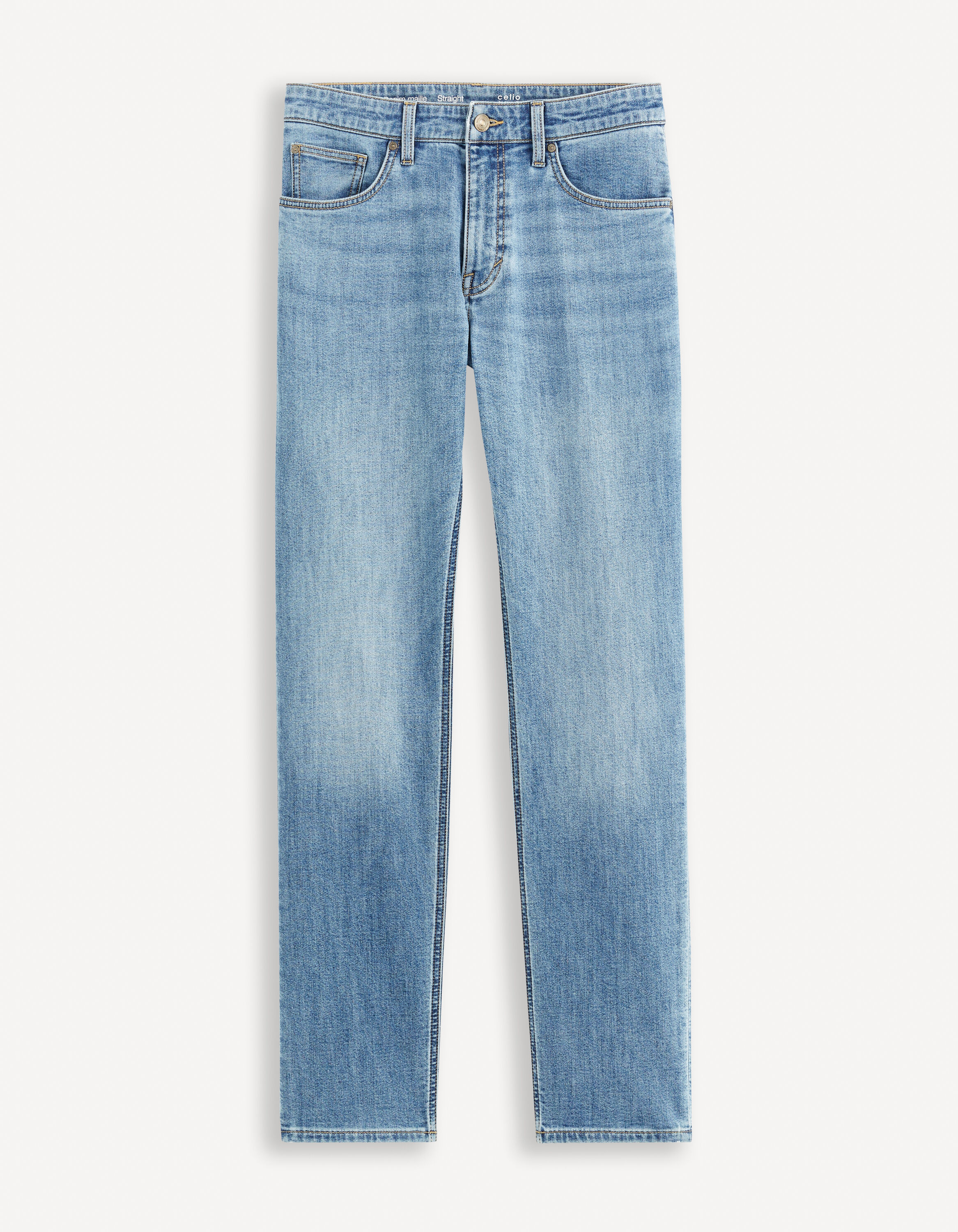 Jean straight C15 3 longueurs - bleached