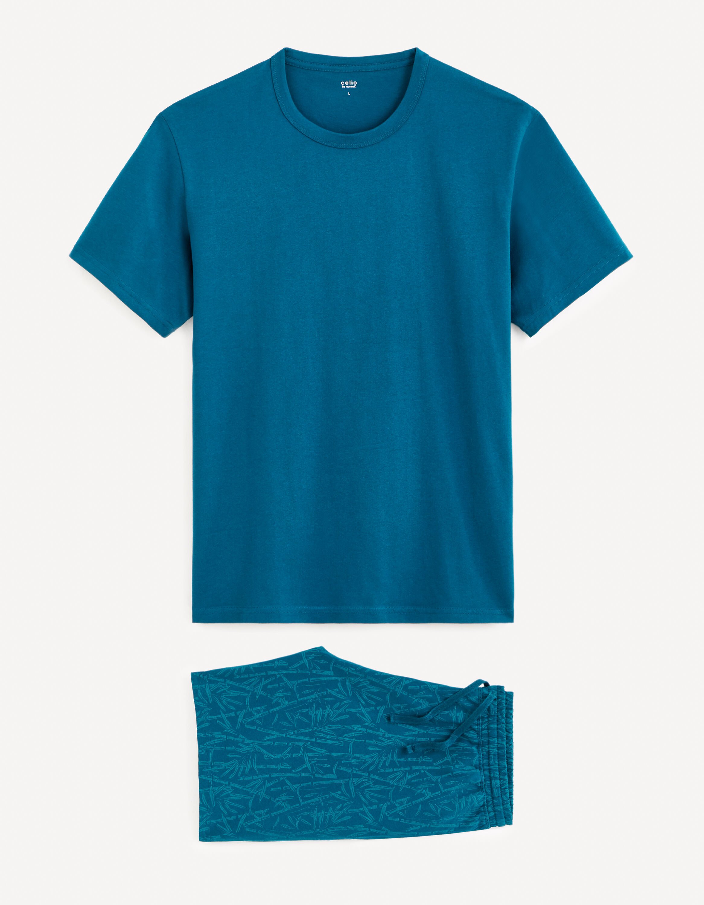 Pyjama 100% coton - bleu