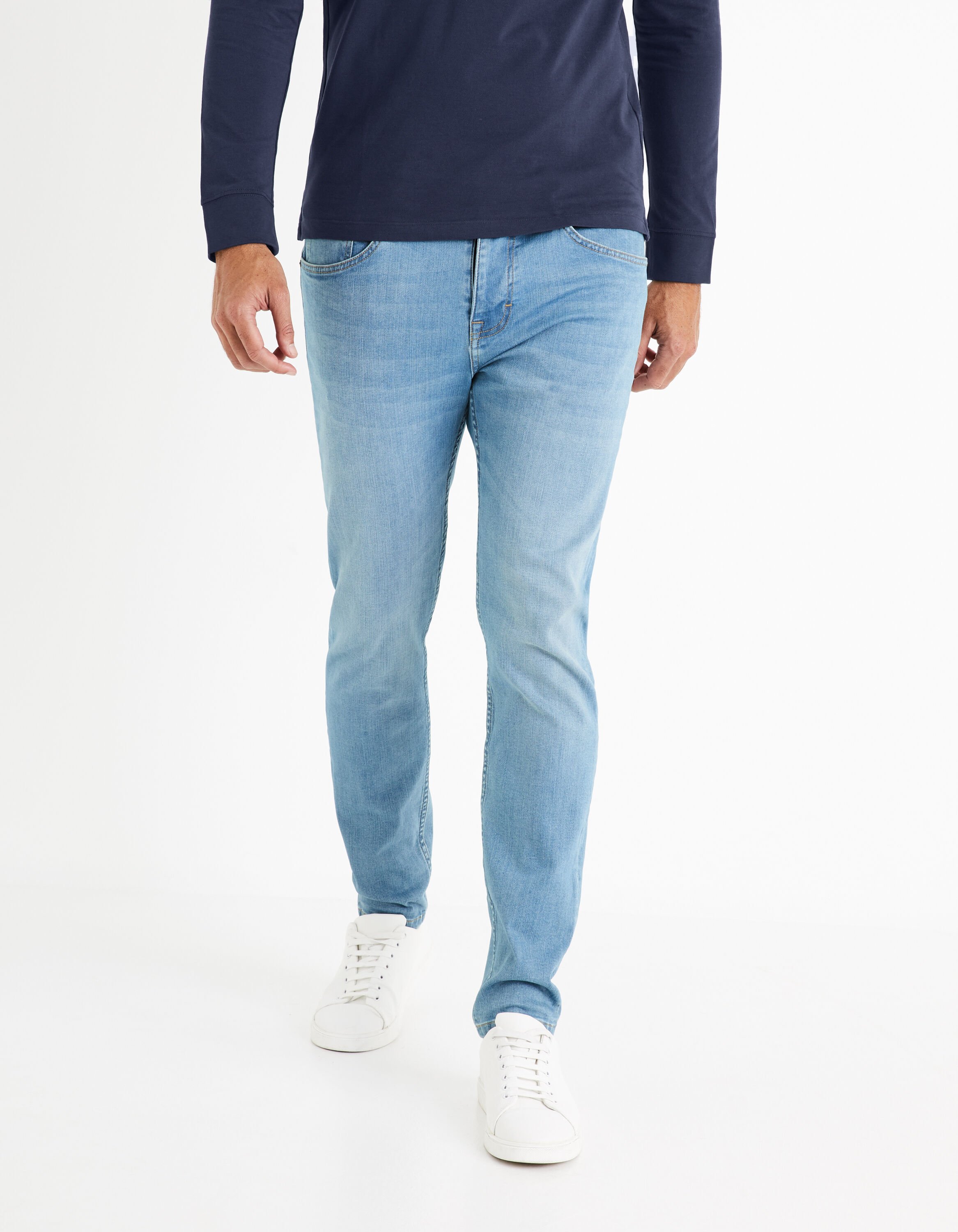 Jean slim C25 powerflex - bleu bleached