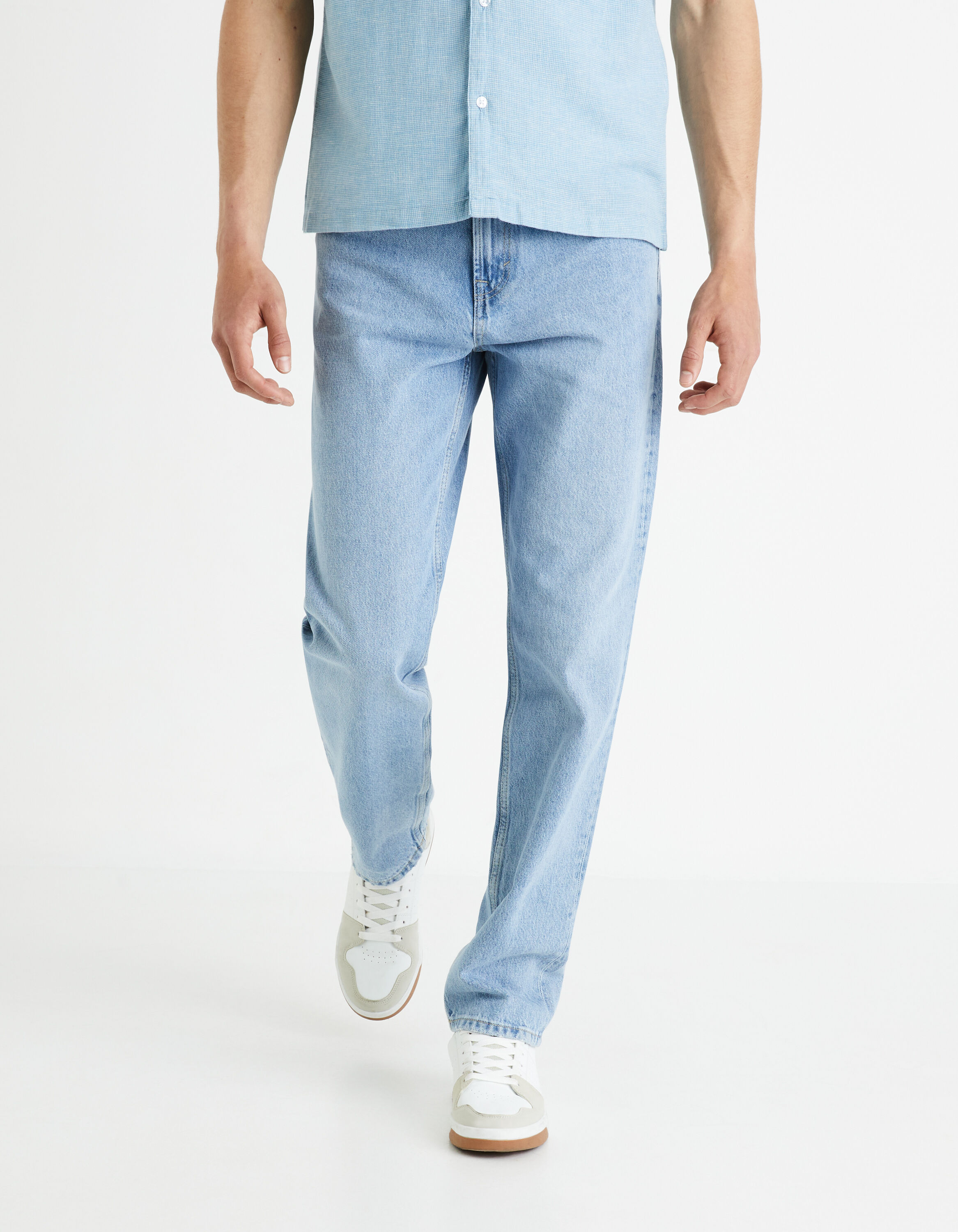 Jean loose C75 100% coton - bleached