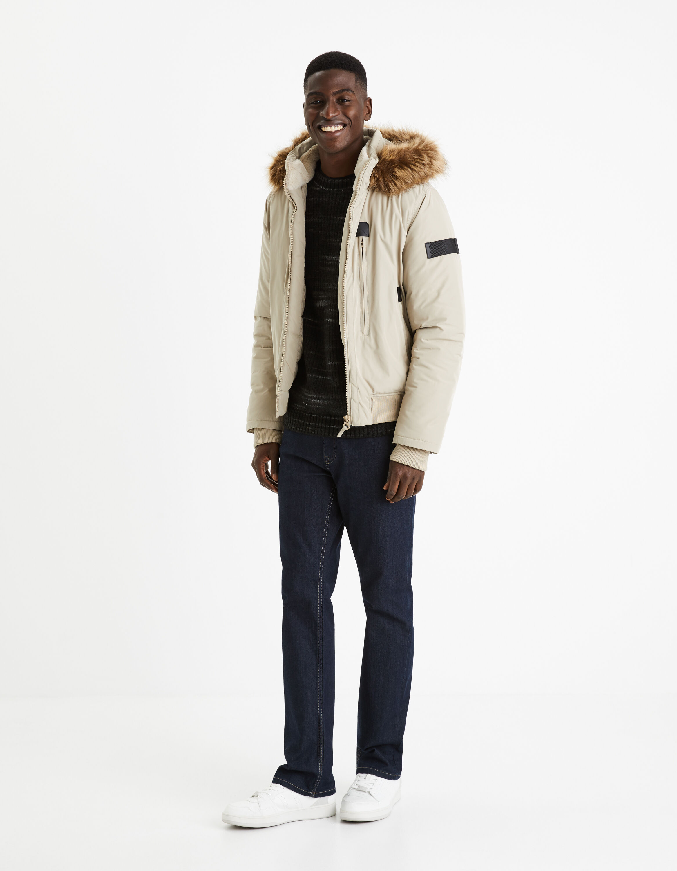 Pull col rond - noir