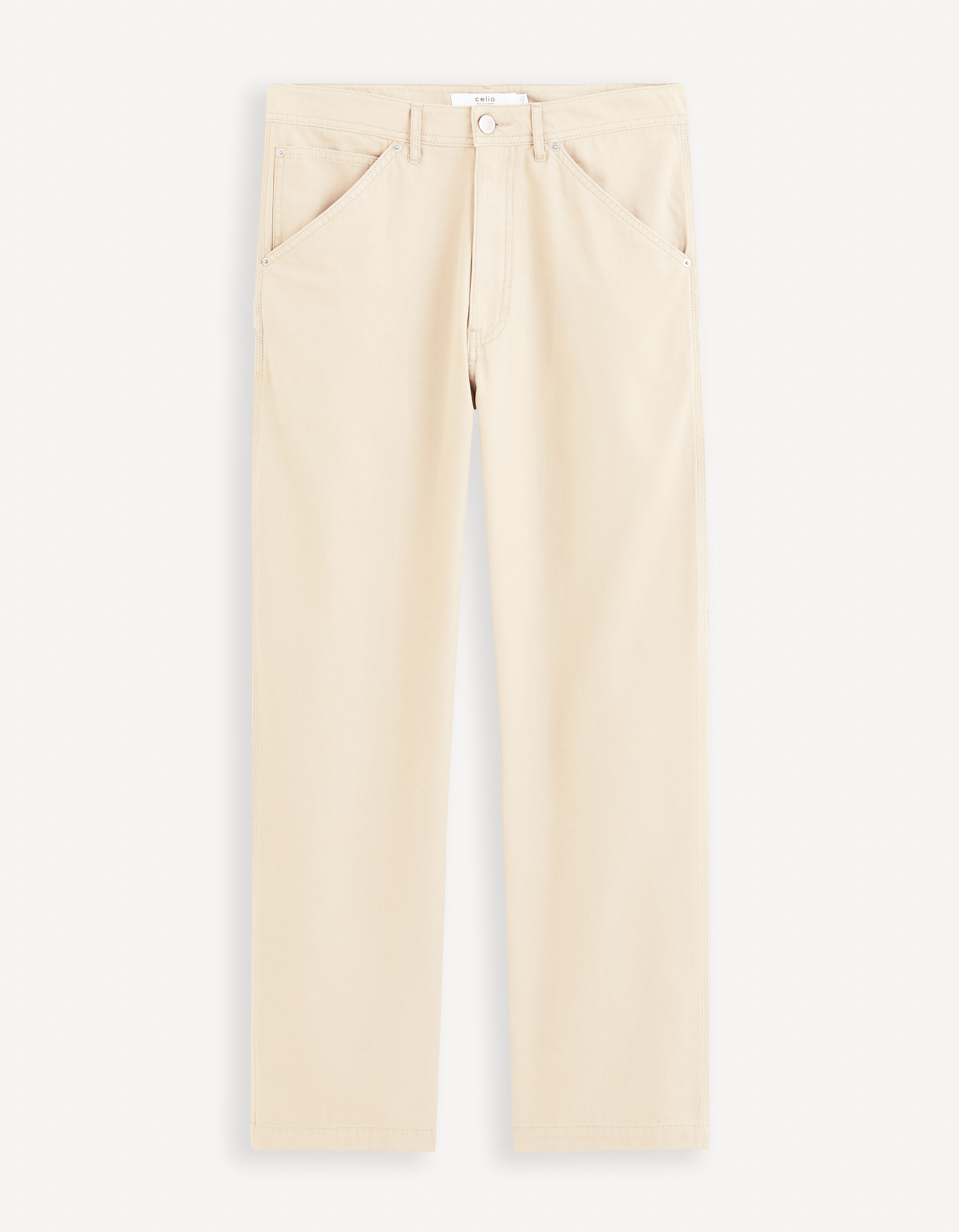 Pantalon Carpenter coton stretch - &eacute;cru