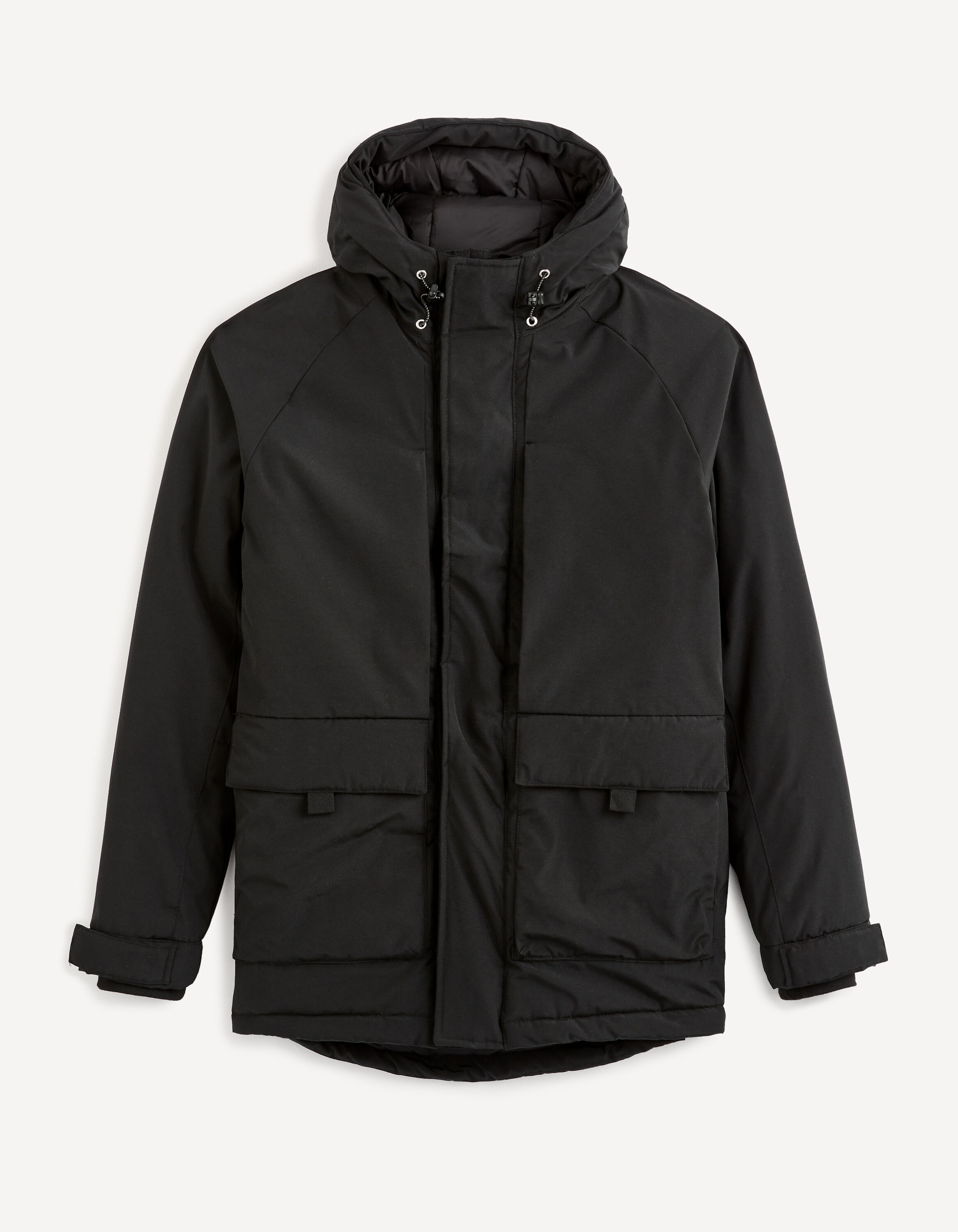 Parka &agrave; capuche - noir