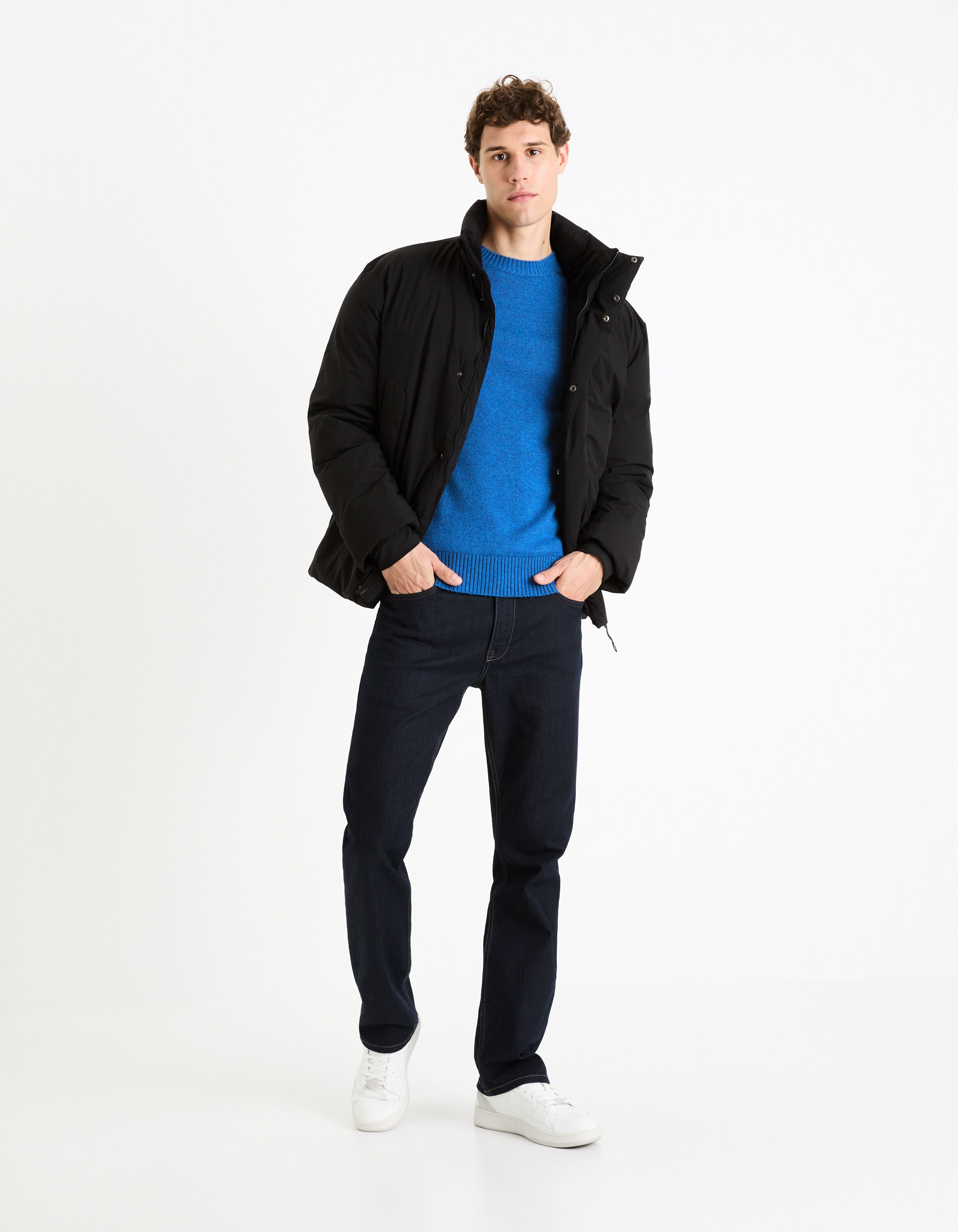 Doudoune col montant - noir