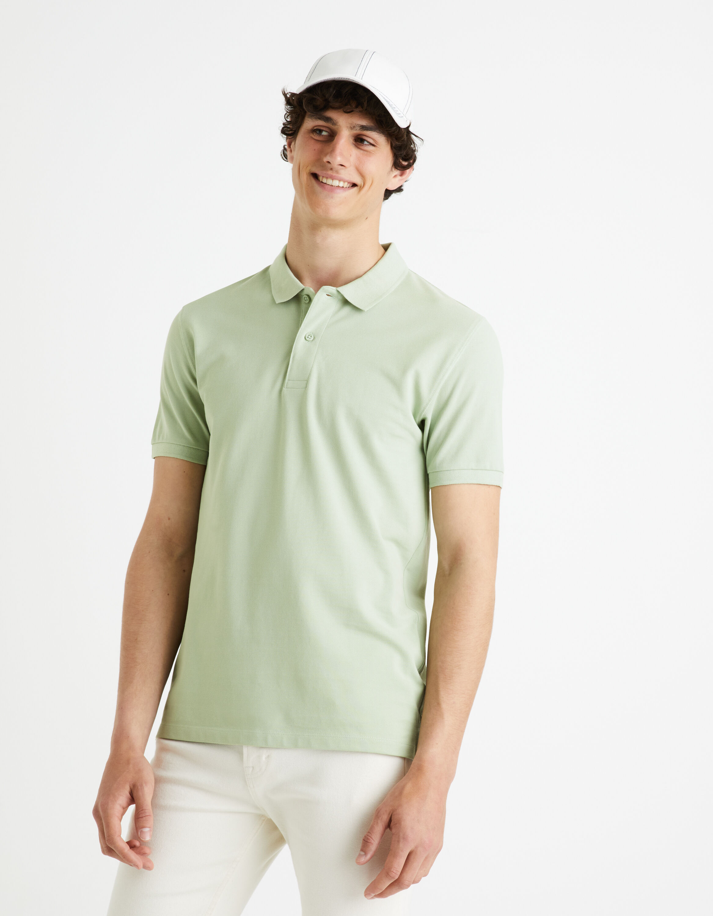 Polo piqu&eacute; 100% coton - vert
