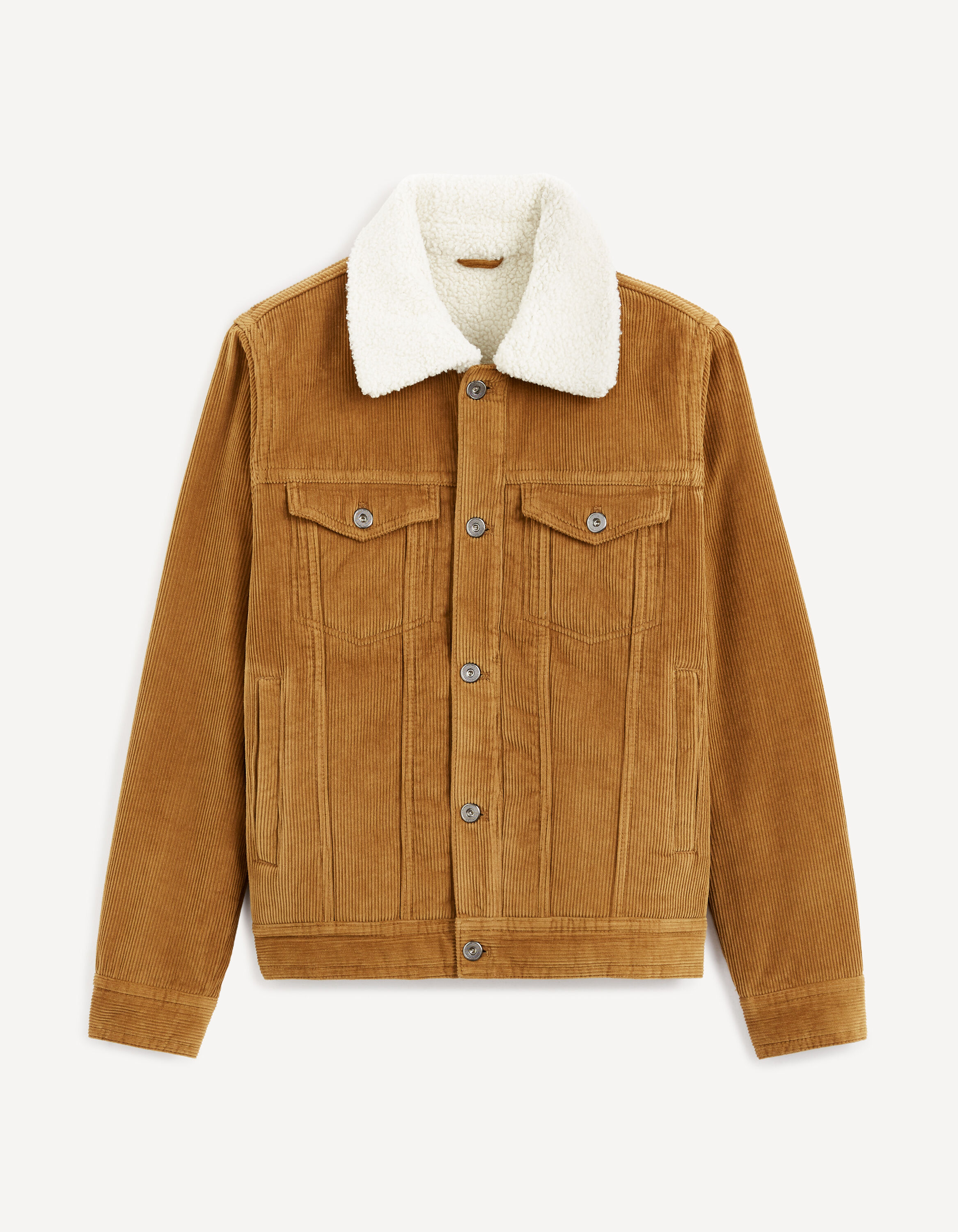 Blouson velours doubl&eacute; sherpa - camel