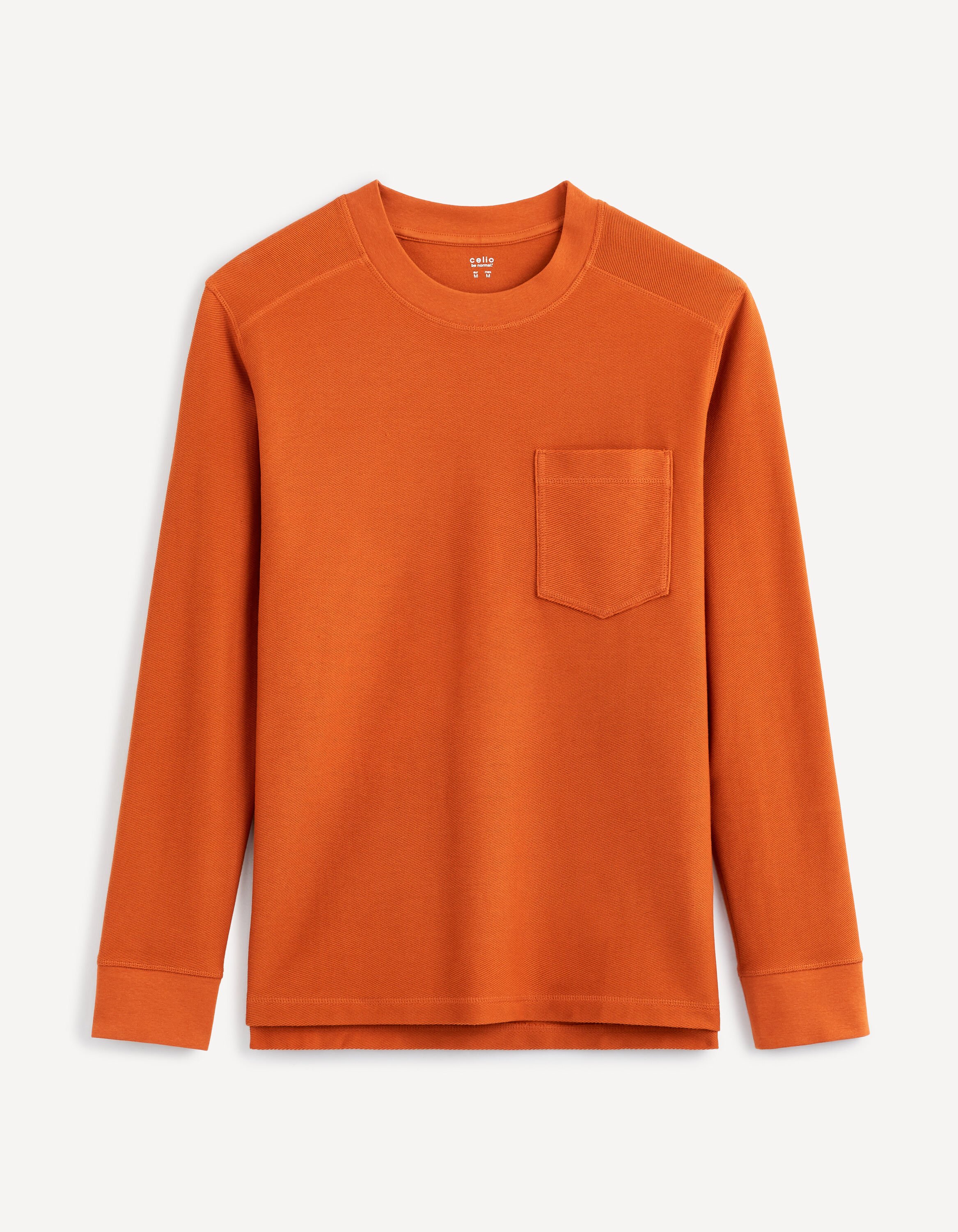 T-shirt col rond 100% coton - orange