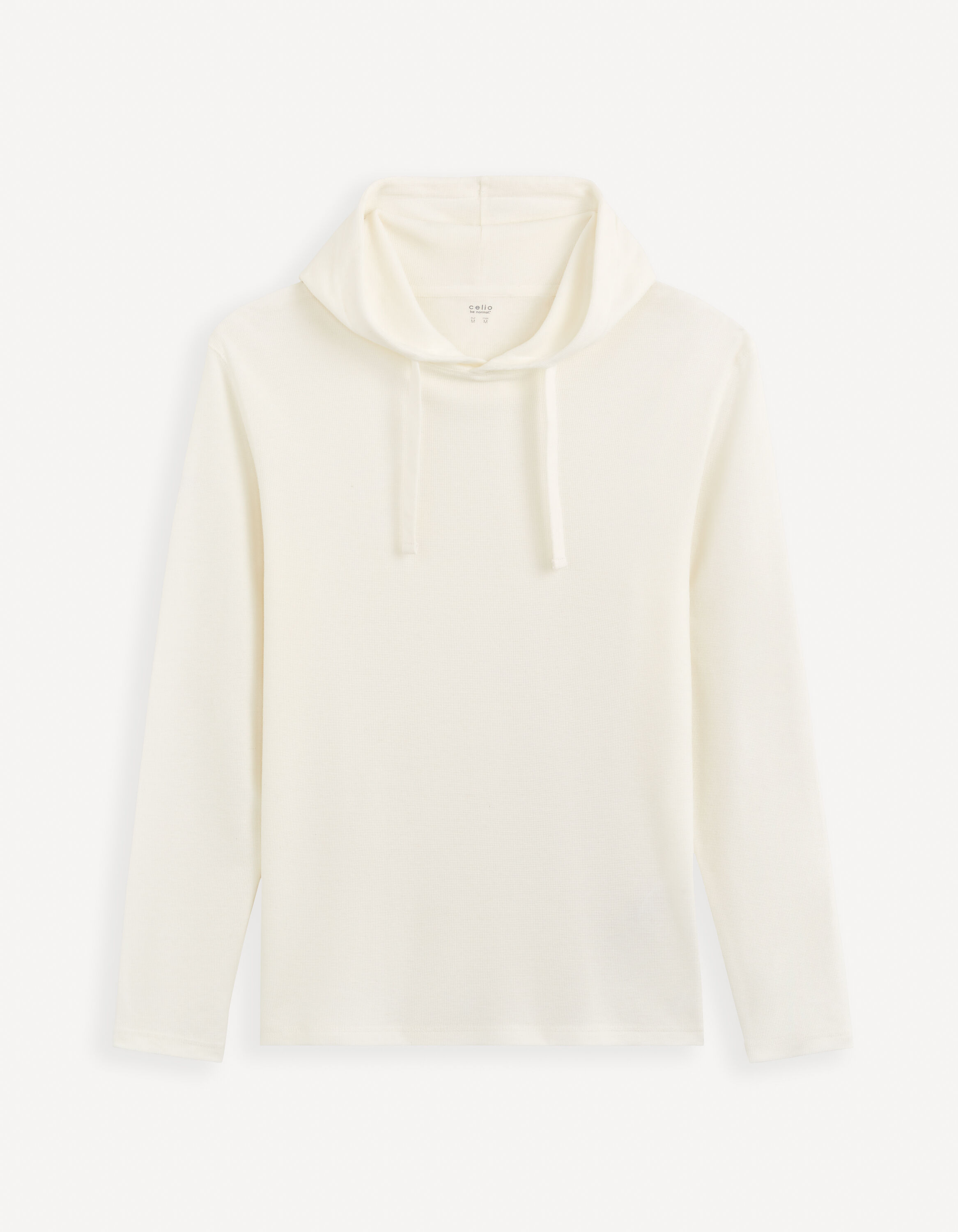 T-shirt &agrave; capuche - &eacute;cru