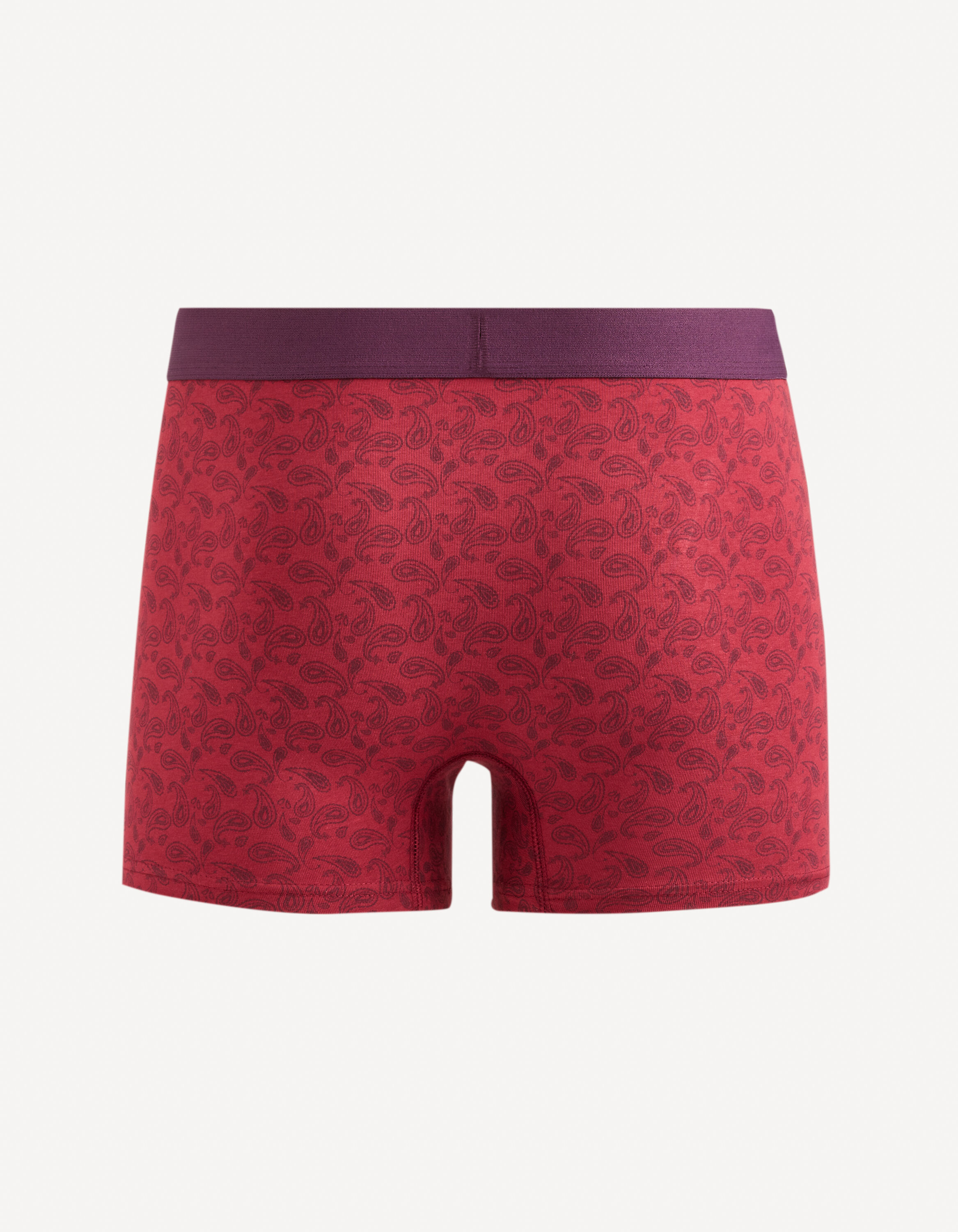 Boxer en coton stretch - bordeaux