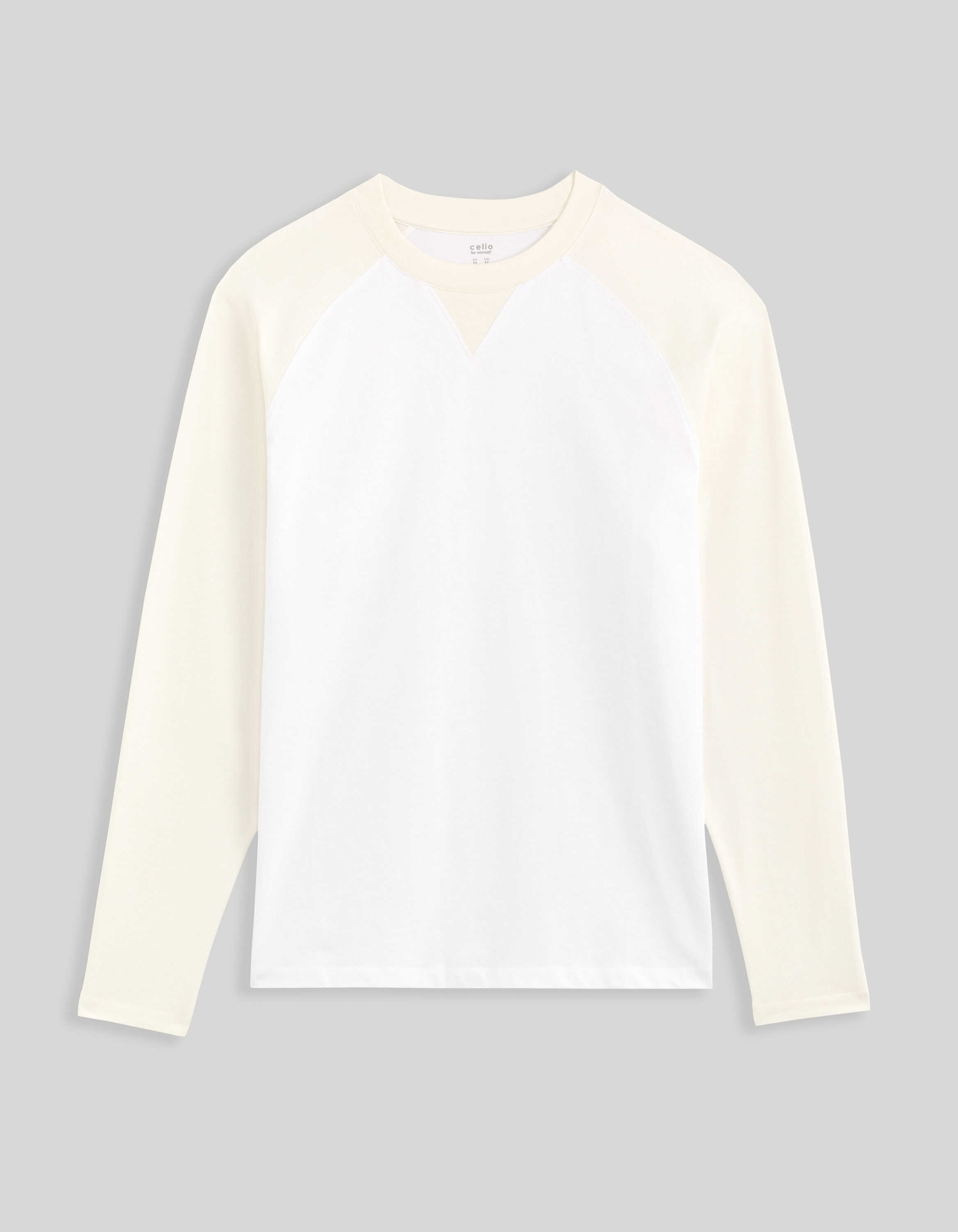 T-shirt col rond 100% coton - &eacute;cru