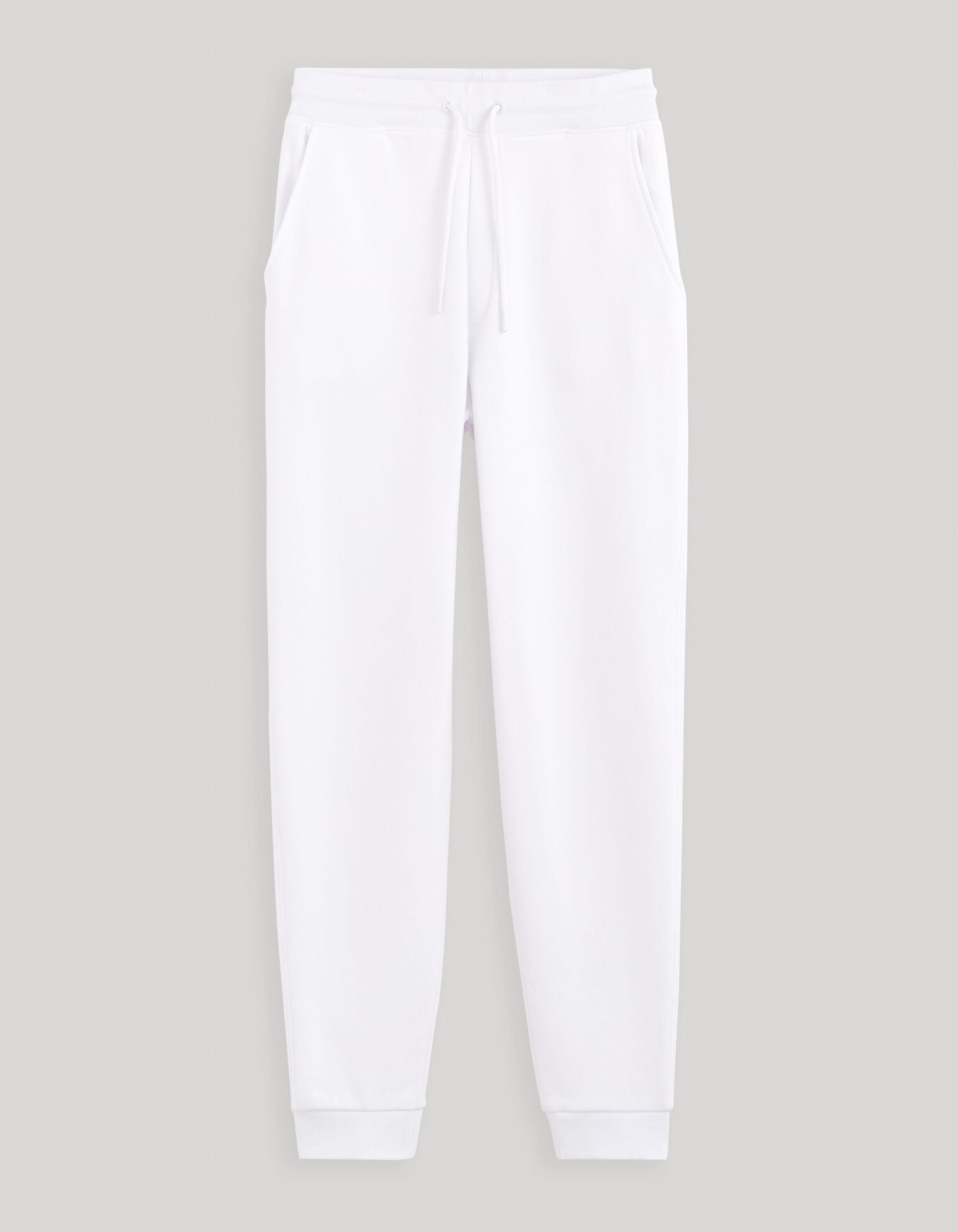 Pantalon de jogging 100% coton - blanc