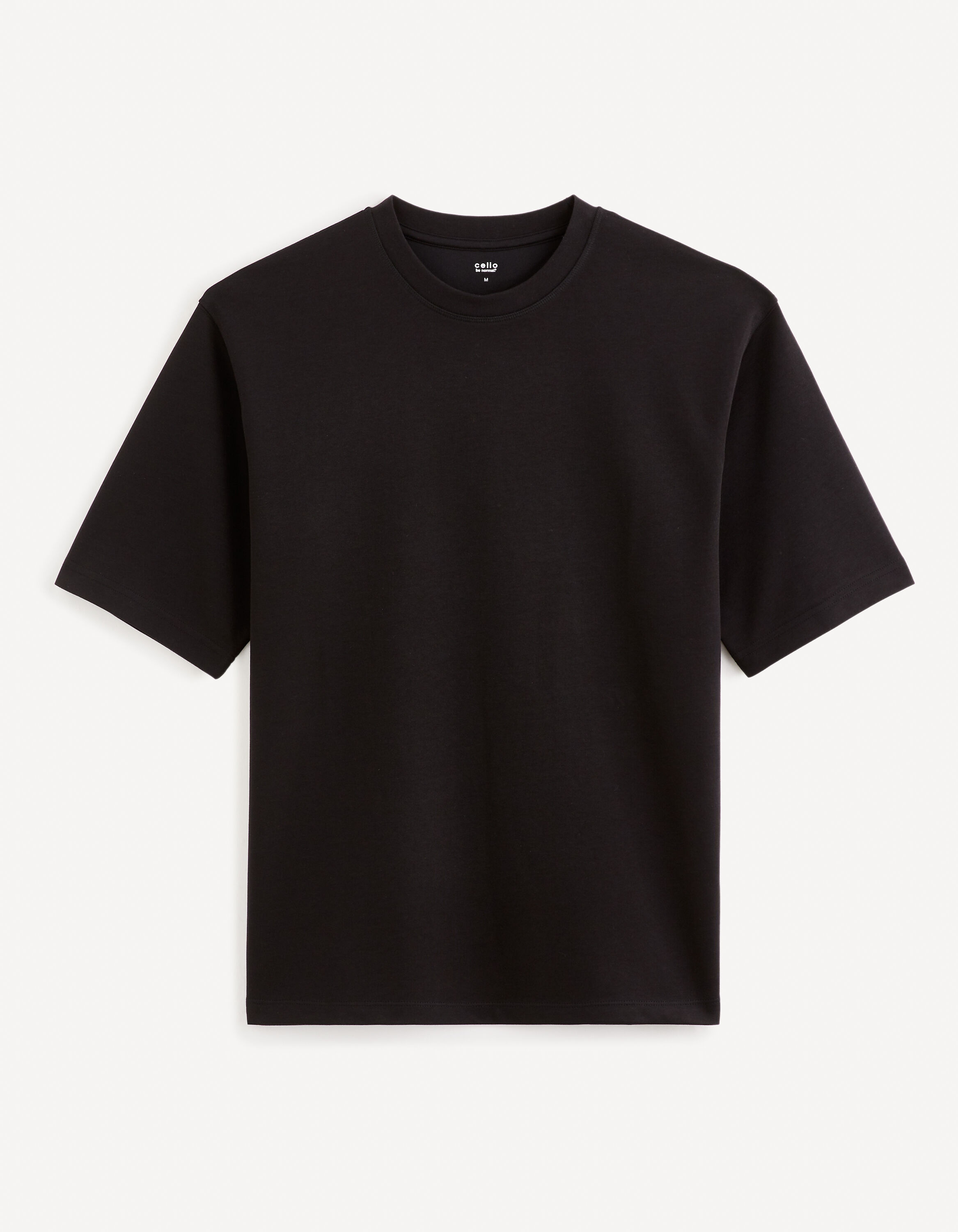 T-shirt col rond - noir