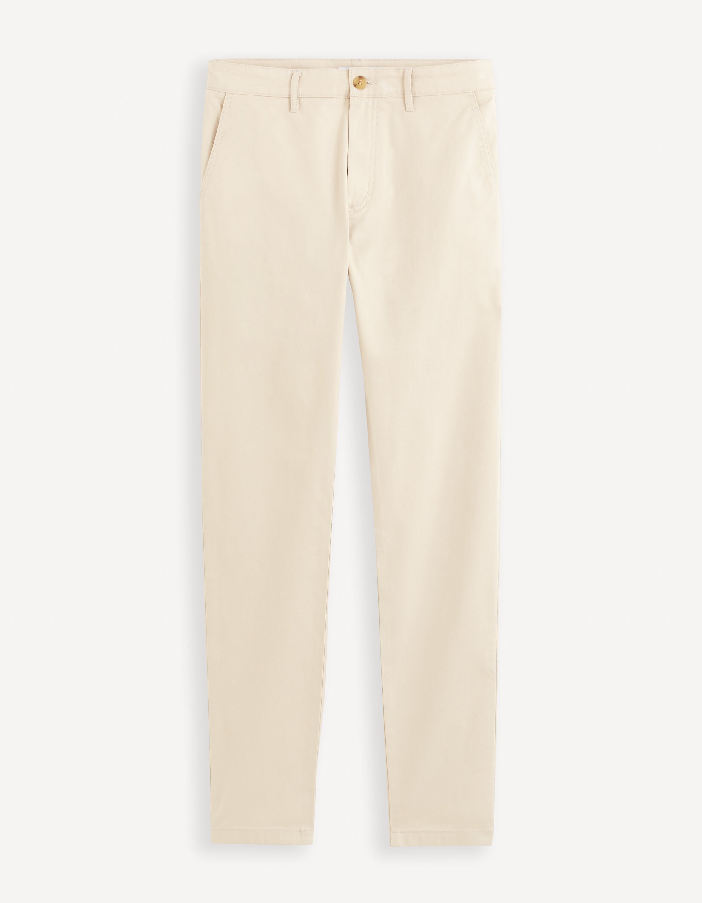 Pantalon chino slim - beige