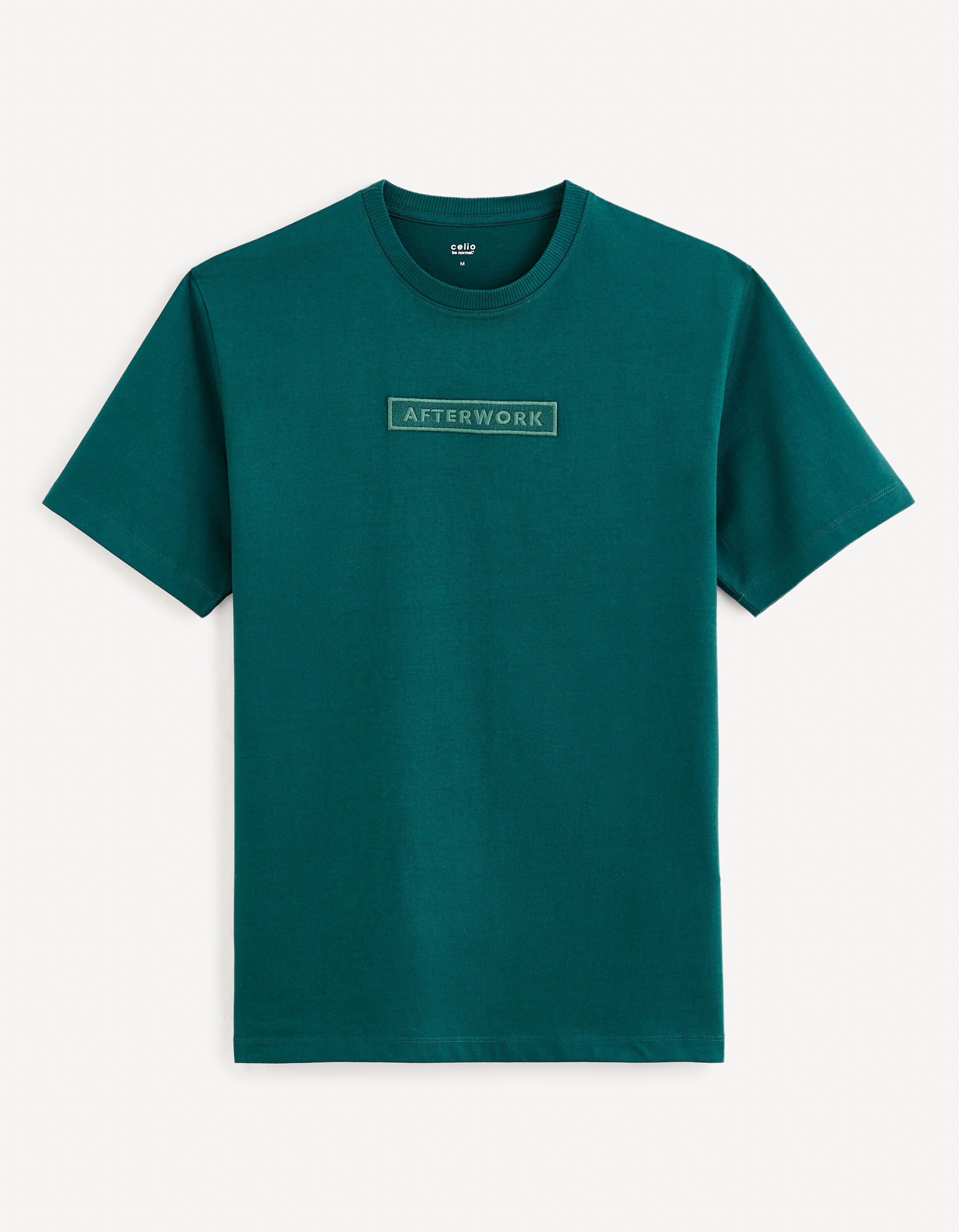 T-shirt col rond 100% coton - vert