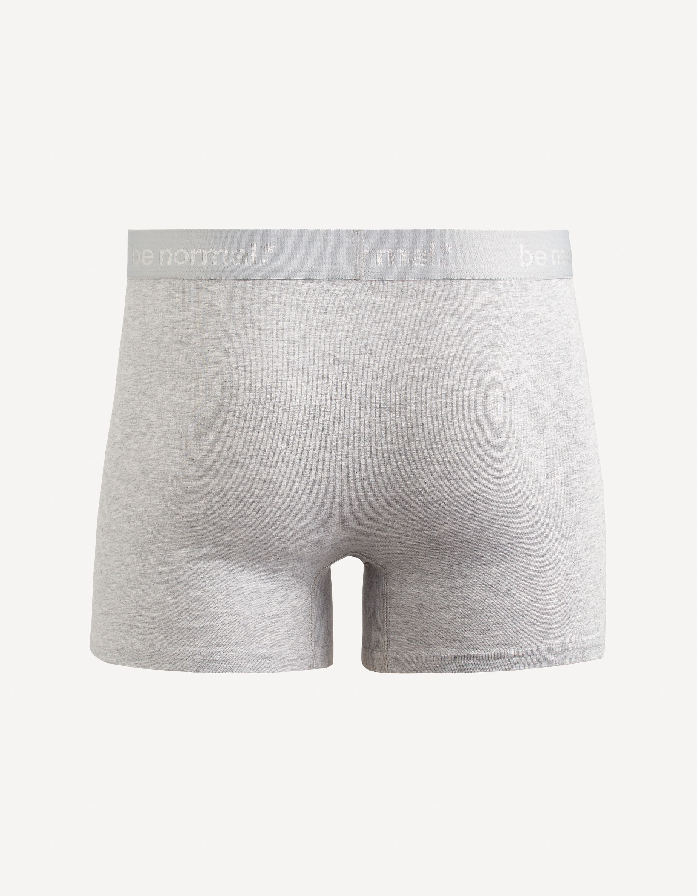 Boxer en coton stretch - gris chin&eacute;