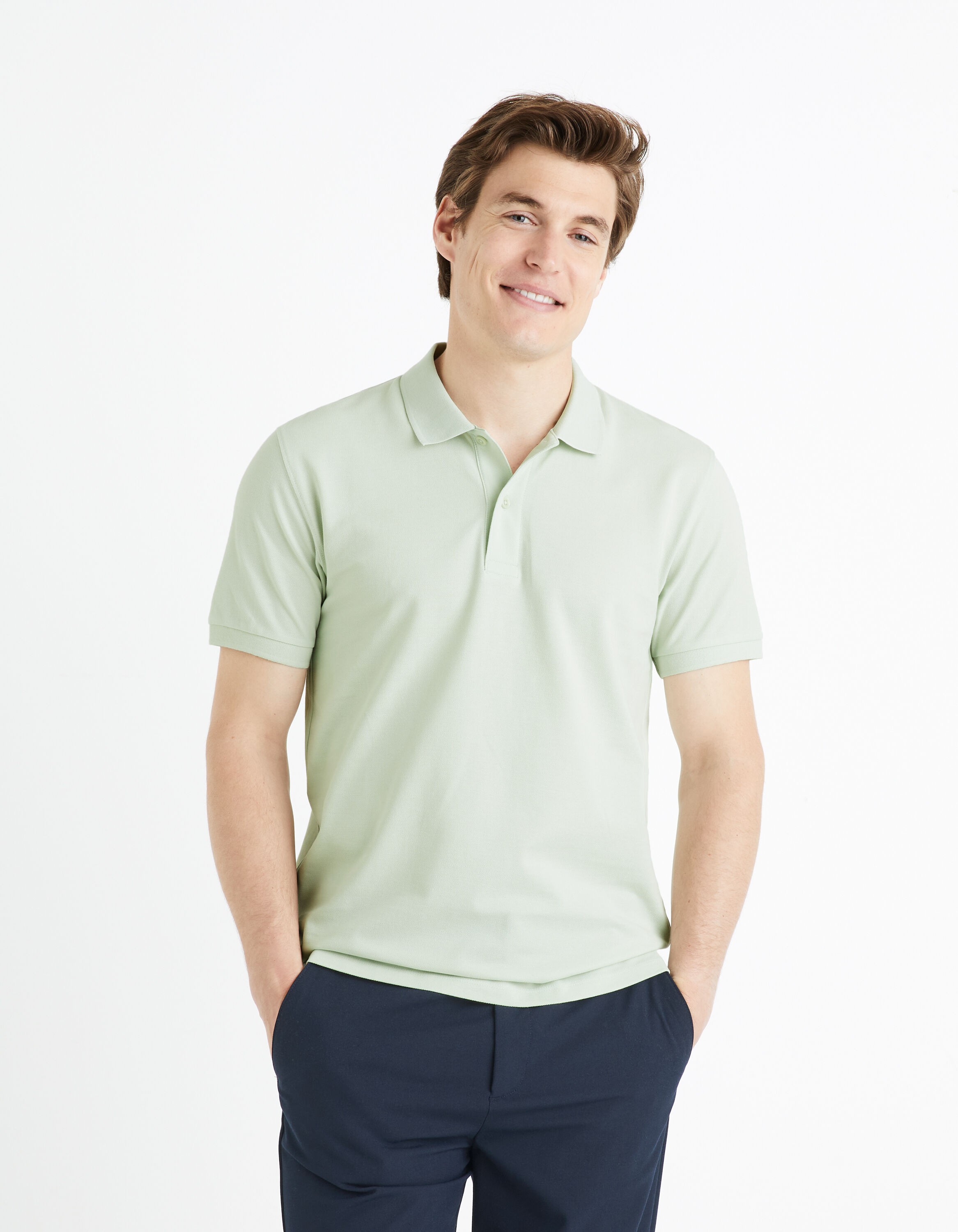 Polo piqu&eacute; 100% coton - vert